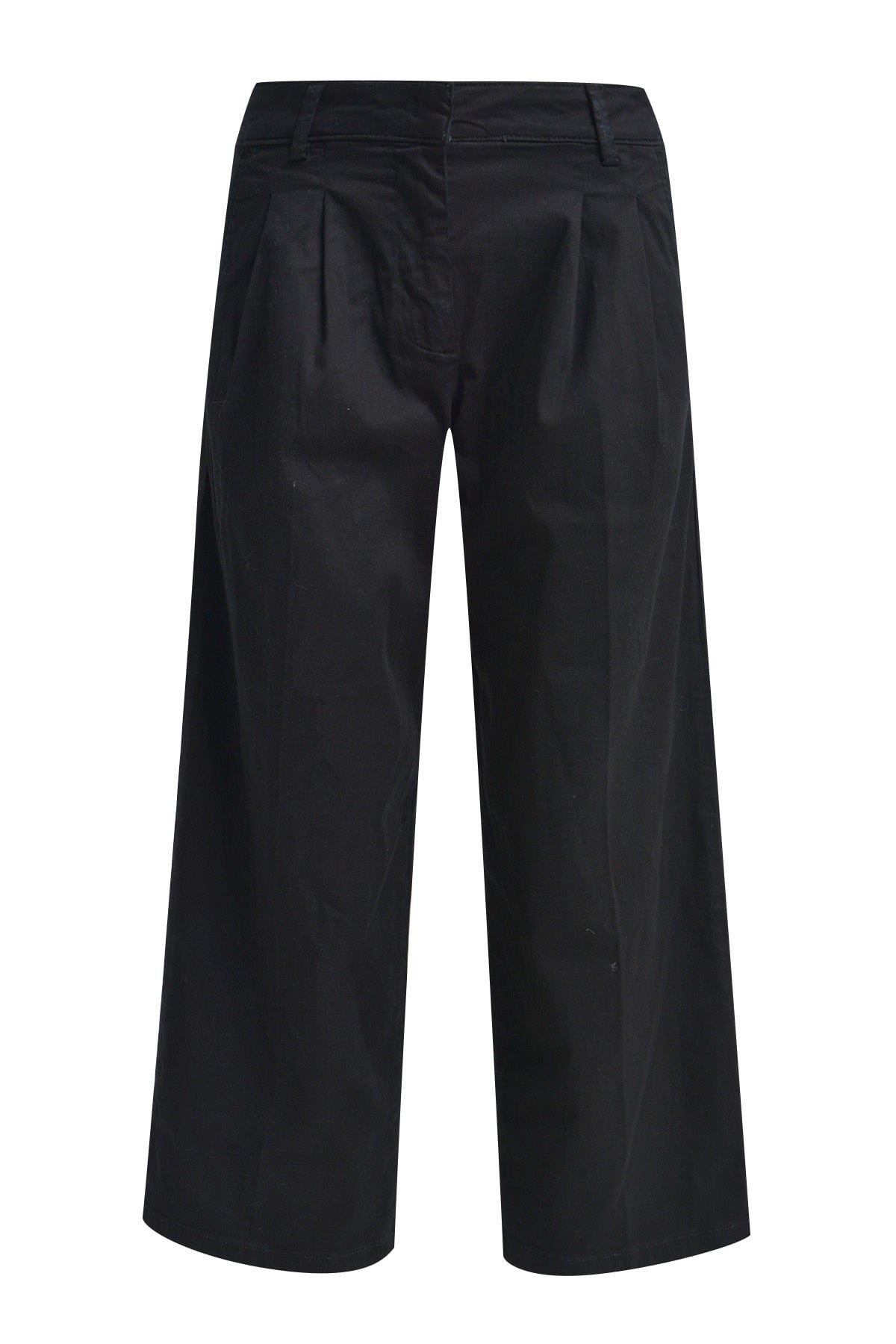 Hose pleated denim w/ french pockets black Hose Milano 