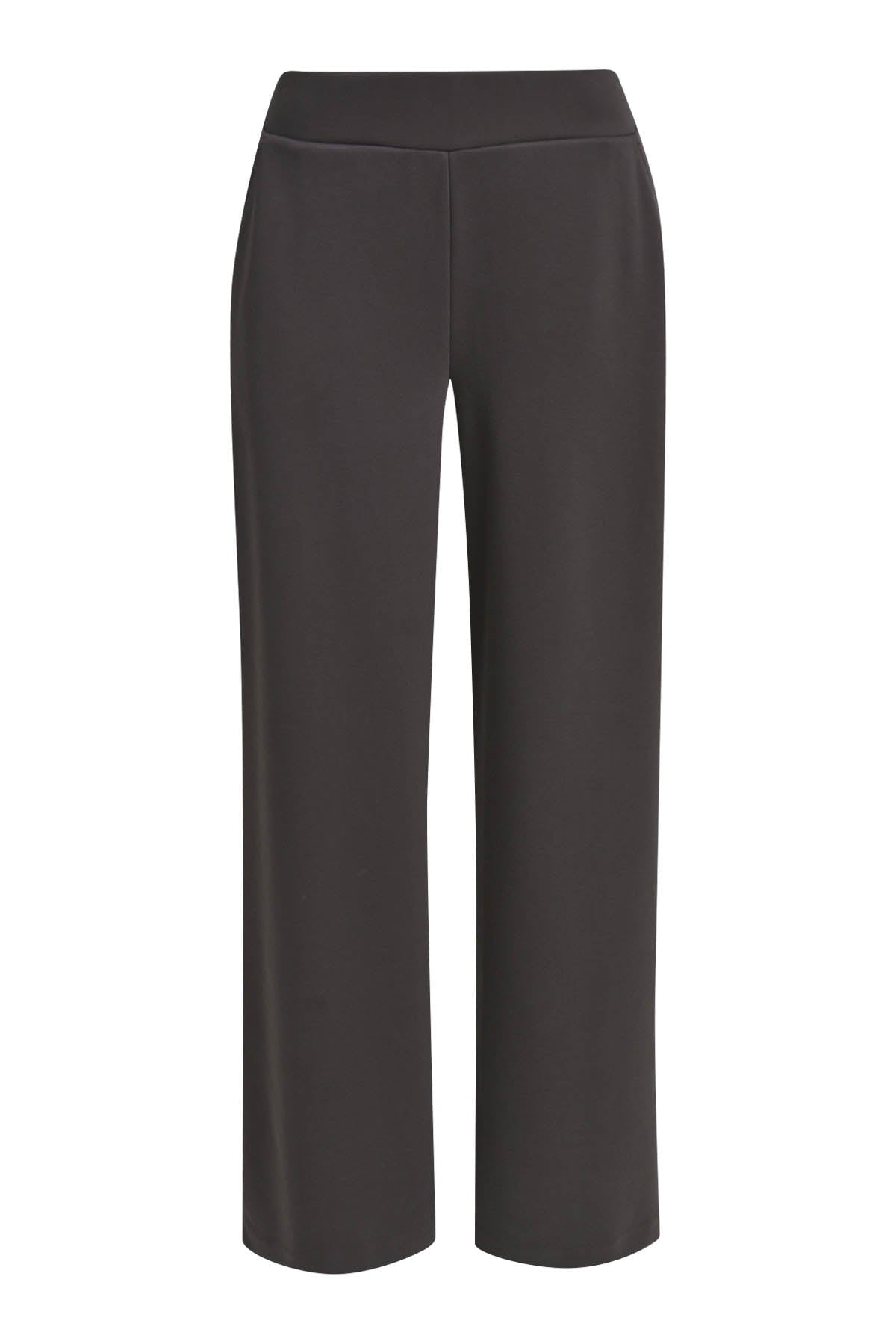 Hose wideleg elastic waist french pockets mocca Hose Milano 