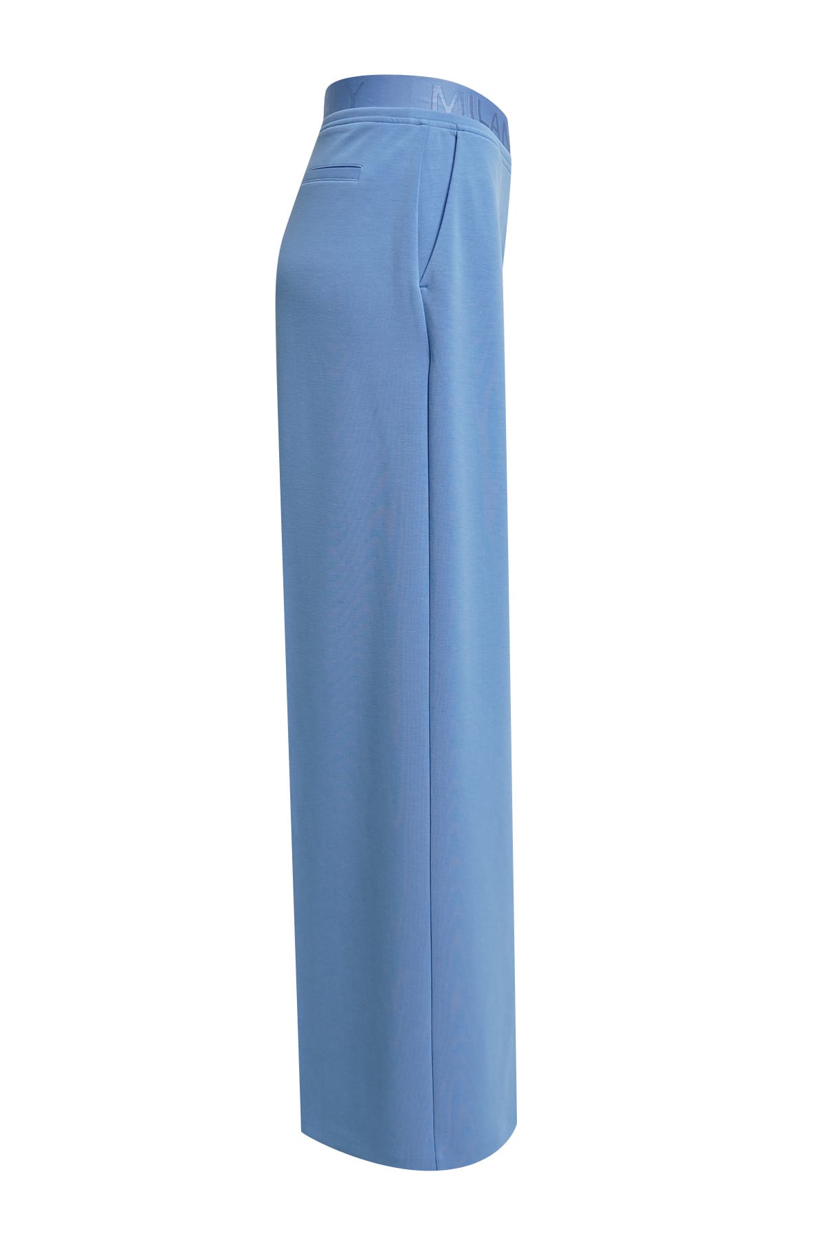 Hose wideleg w elastic waistband french pocket cornflower blue Hose Milano 
