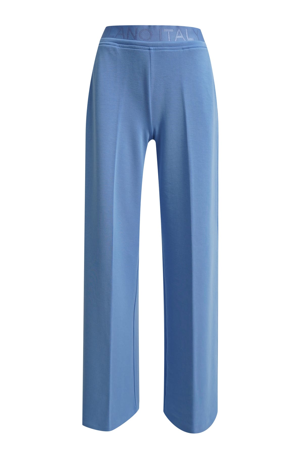 Hose wideleg w elastic waistband french pocket cornflower blue Hose Milano 