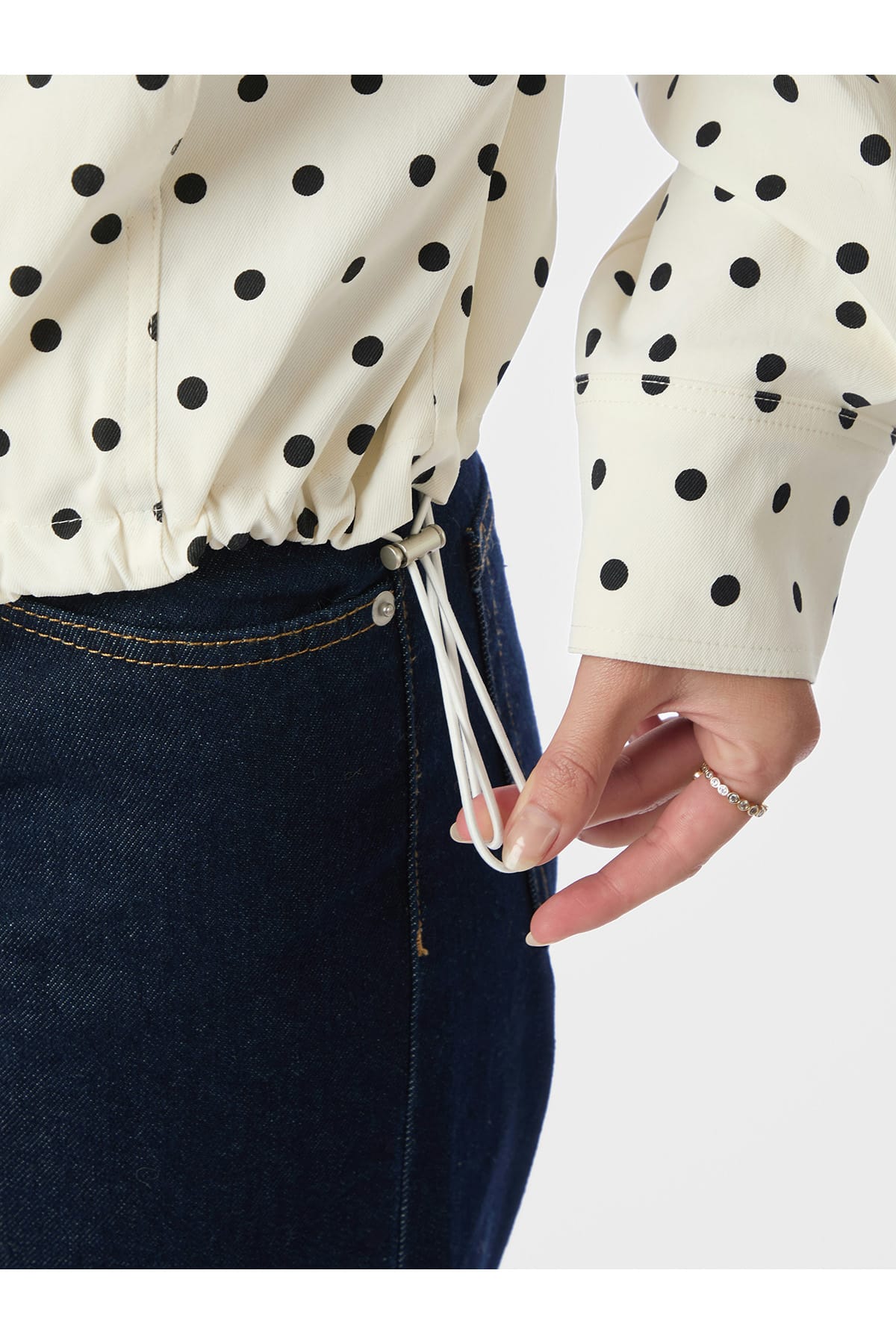 Jacke Callisa Dot White Jacke Neo Noir 