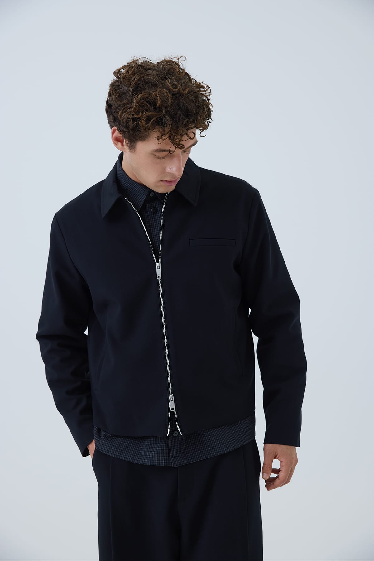 Jacke CFASK 0331 STRETCH SHACKET Black Beauty Jacke Casual Friday 