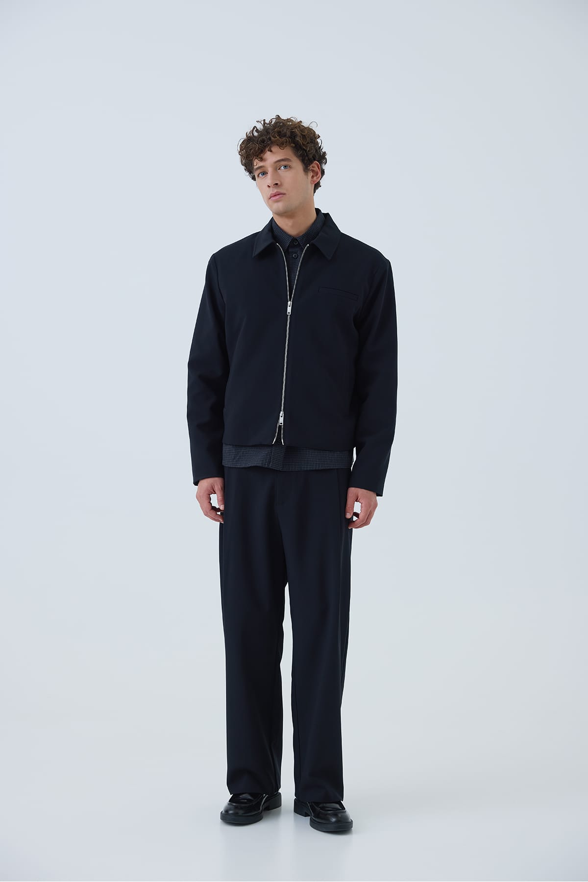 Jacke CFASK 0331 STRETCH SHACKET Black Beauty Jacke Casual Friday 