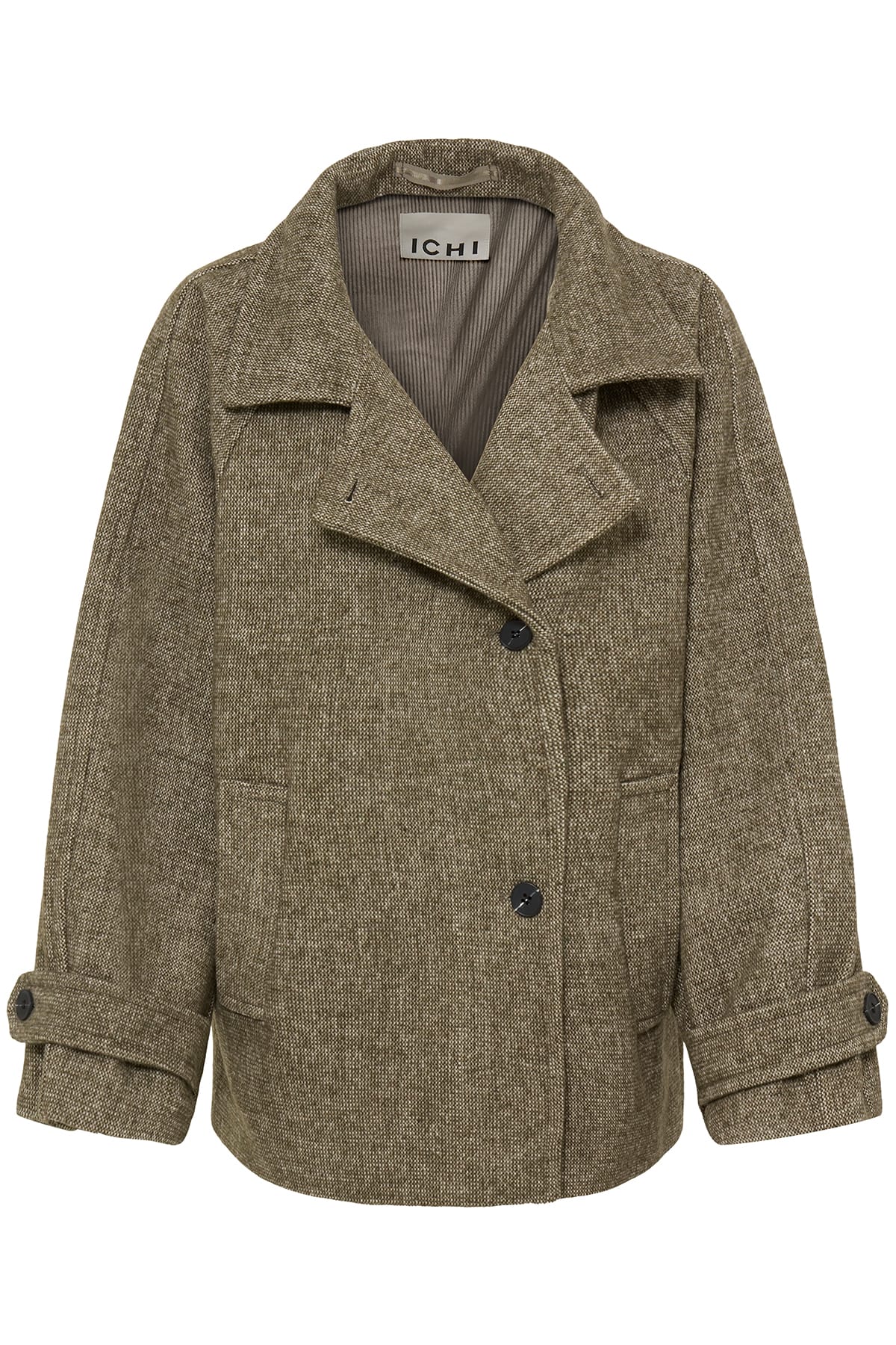 Jacke IHGAZIVA JA3 DUSKY GREEN MELANGE Jacke ICHI 