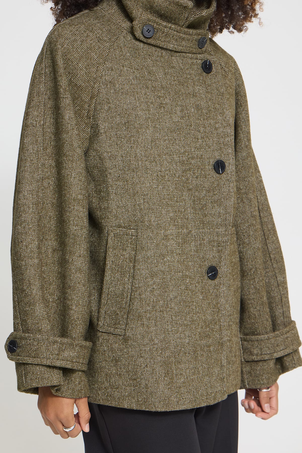 Jacke IHGAZIVA JA3 DUSKY GREEN MELANGE Jacke ICHI 
