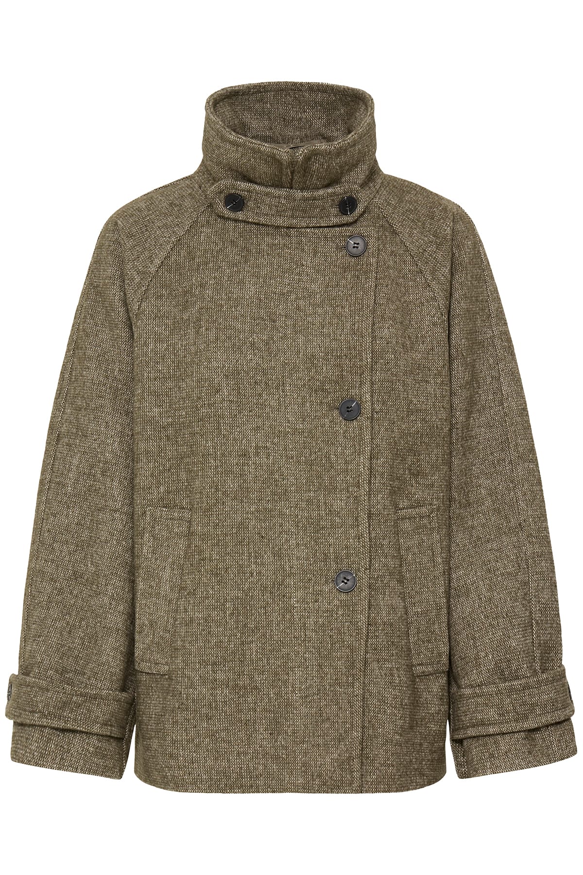 Jacke IHGAZIVA JA3 DUSKY GREEN MELANGE Jacke ICHI 