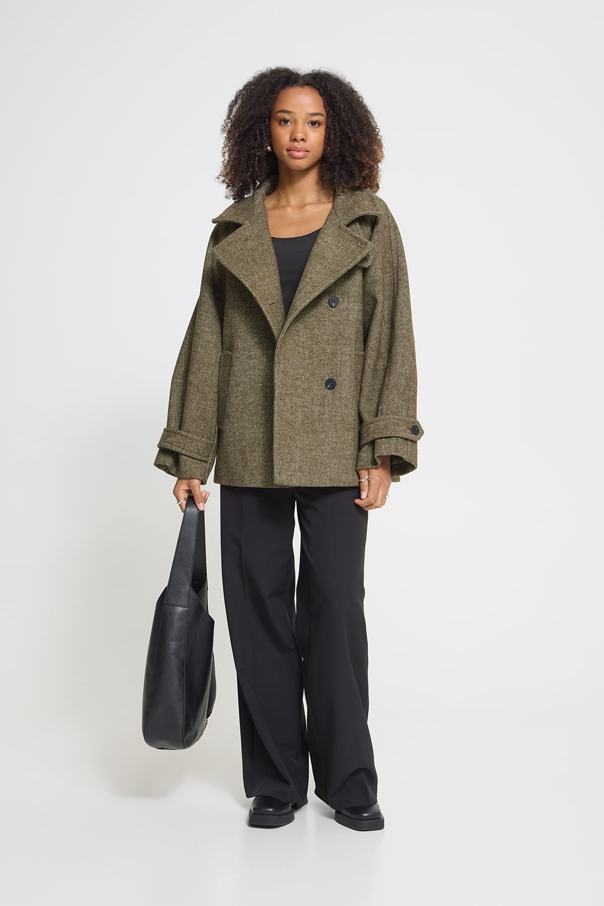 Jacke IHGAZIVA JA3 DUSKY GREEN MELANGE Jacke ICHI 