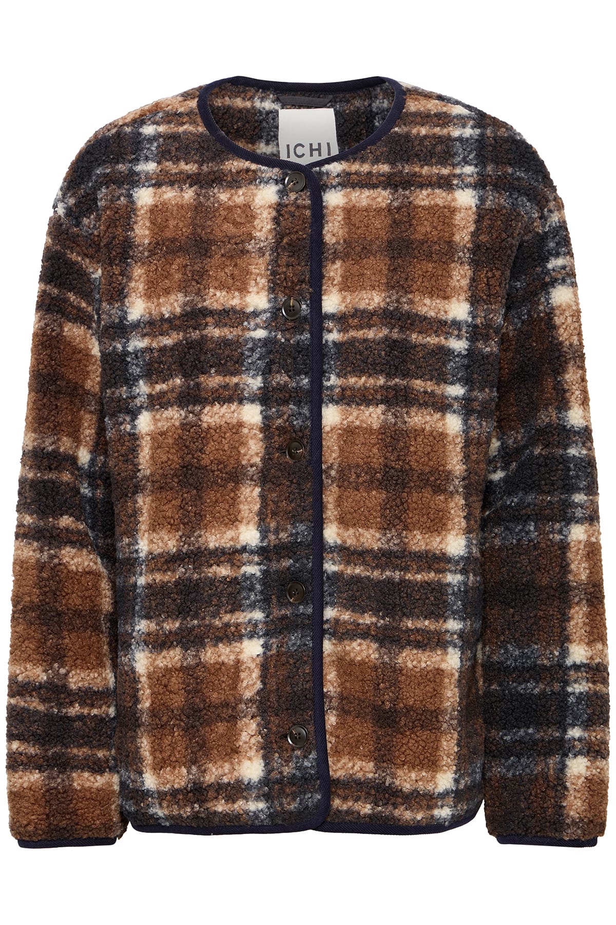 Jacke IHKOLIRA JA DARK NAVY CHECK Jacke ICHI 