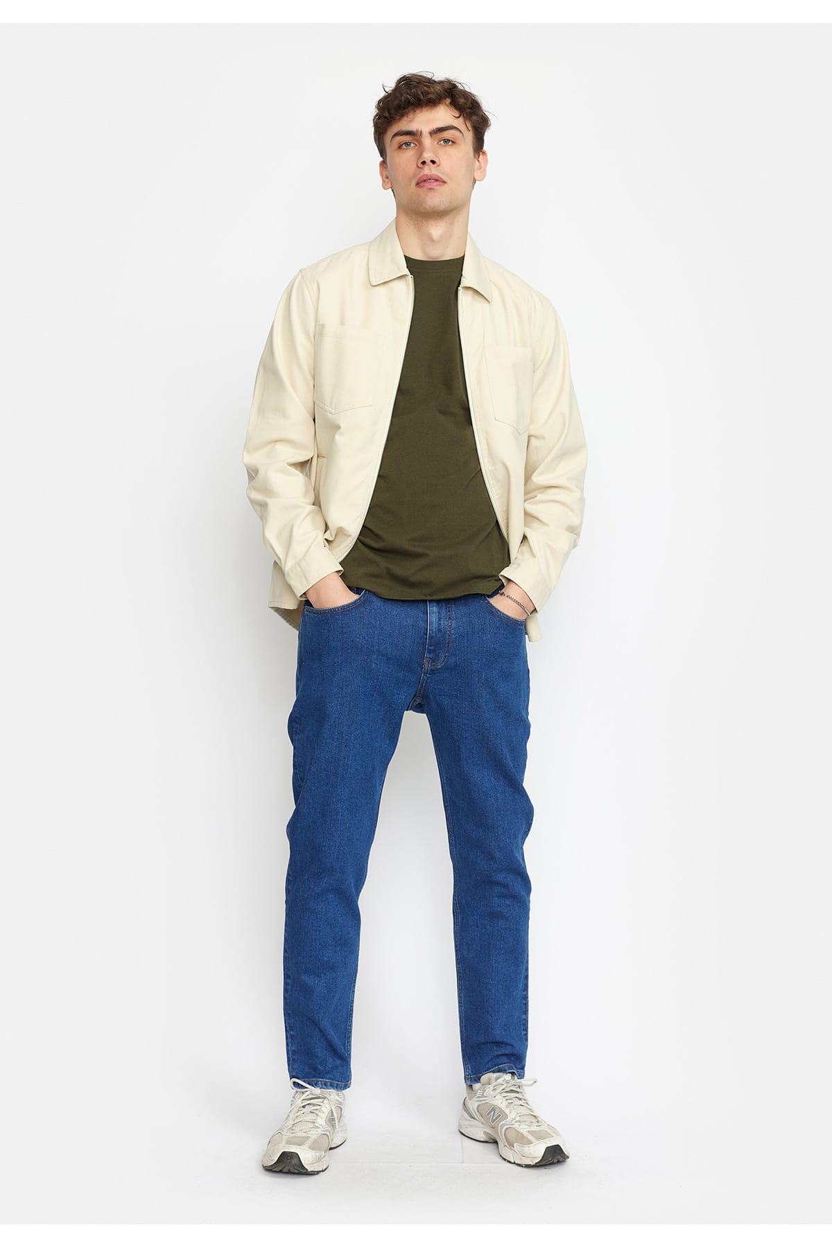 Jacke Overshirt w. Zipper Offwhite Jacke RVLT Revolution 