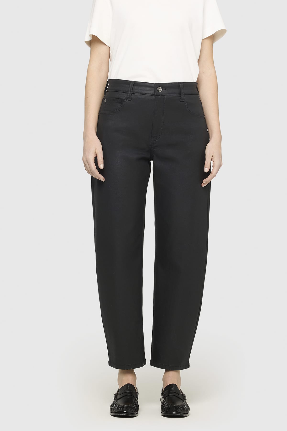 Jeans DANNI 2.3 Coated cotton tencel black Jeans MAC 