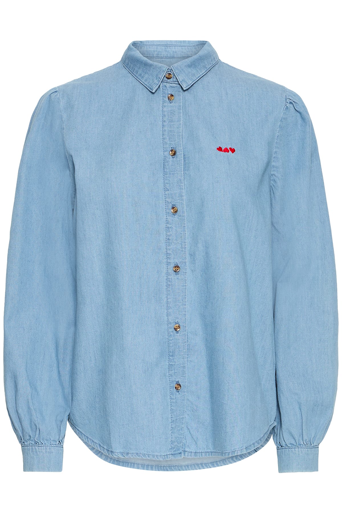 Jeanshemd IHBARCY SH Light blue Jeanshemd ICHI 