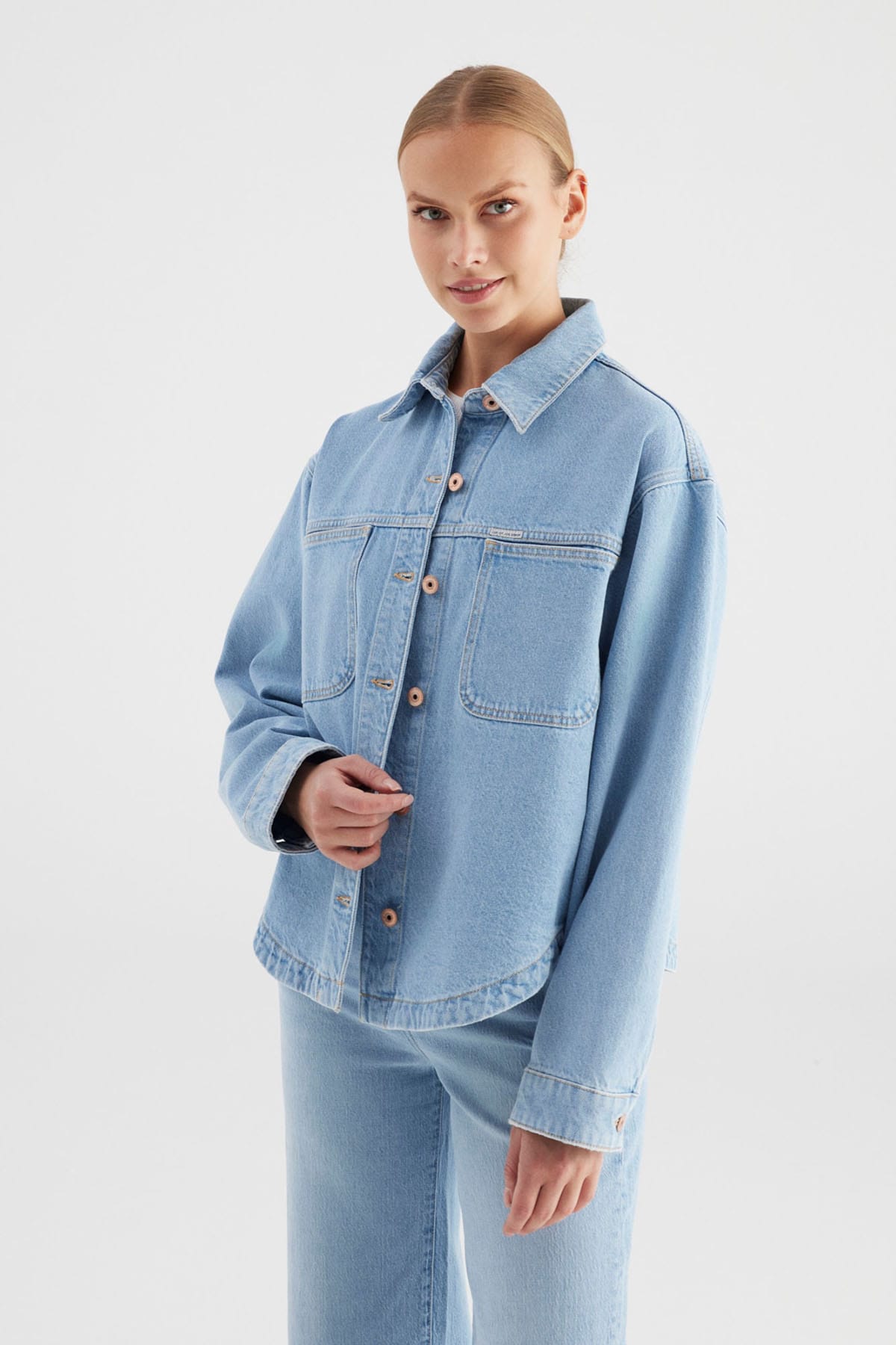 Jeanshemd Tamara Light Blue Jeanshemd C.O.J - Cup of Joe Denim 