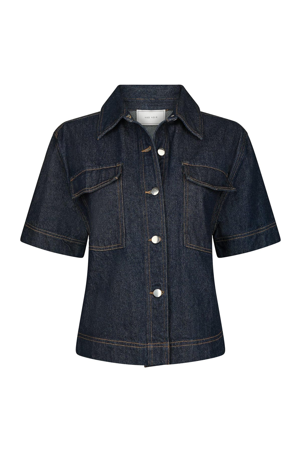 Jeanshemd Tiki Denim Shirt DARK BLUE Jeanshemd Neo Noir 