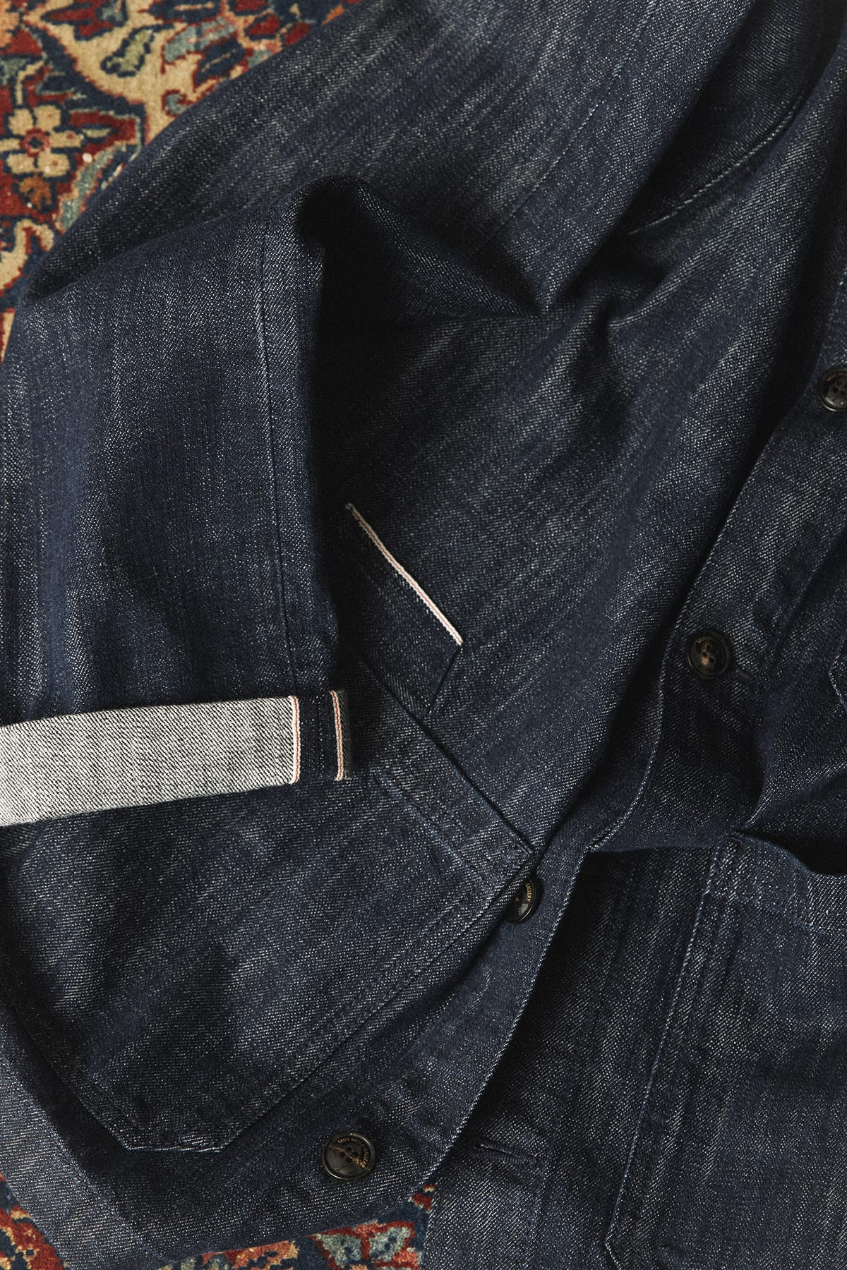 Jeansjacke MMGMicca Selvedge Dark Blue Denim Jeansjacke MosMosh 
