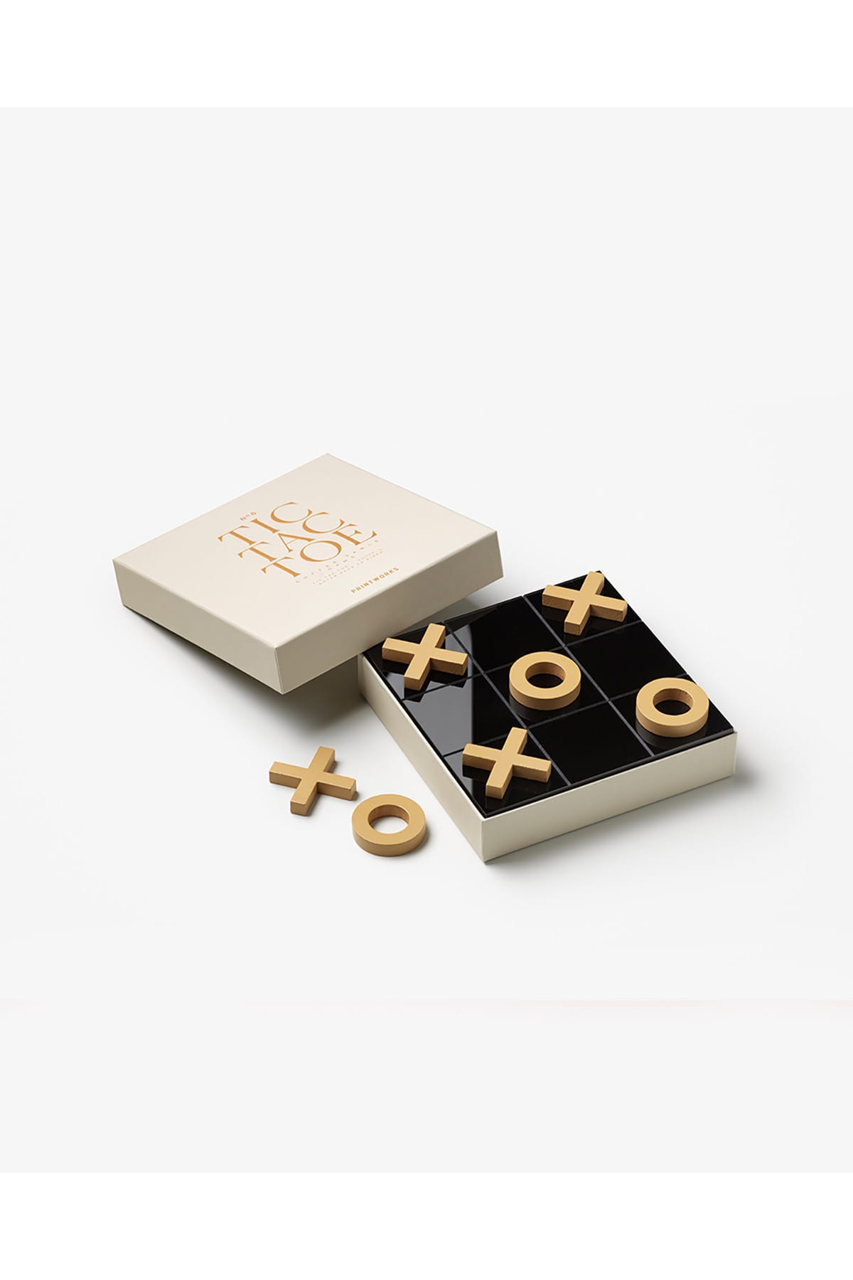 Klassisches Spiel Tic Tac Toe Beige Klassisches Spiel Printworks 