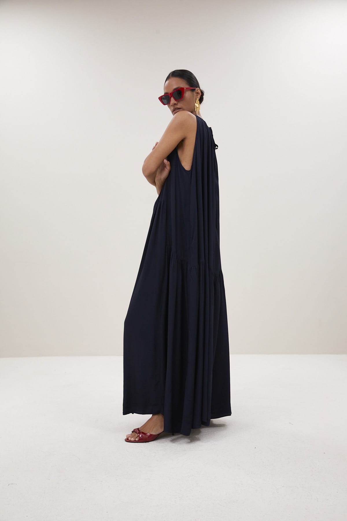 Kleid peggy twill captain blue Kleid By Bar 