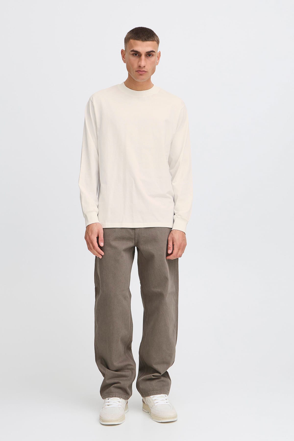 Longsleeve SDREYNALDO Off White Longsleeve Solid 