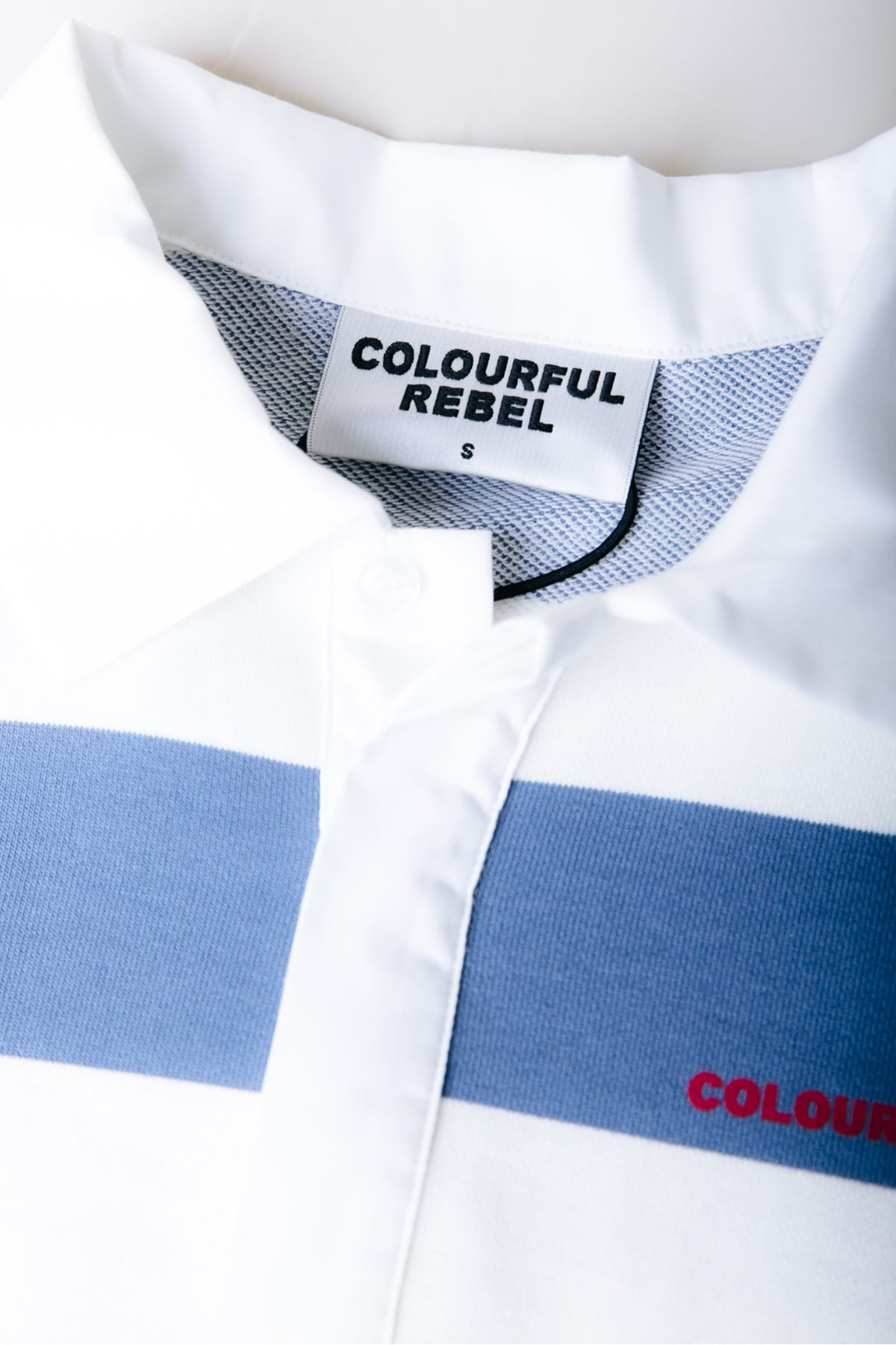 Longsleeve Skyler Striped 33 Polo Medium blue Longsleeve Colourful Rebel 