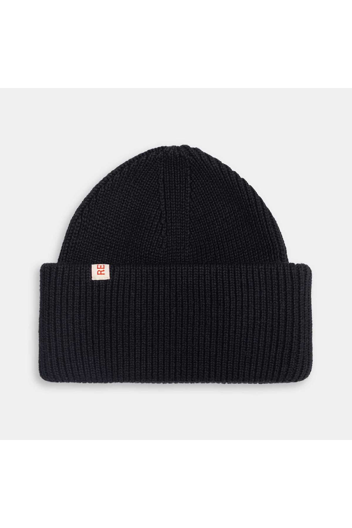 Mütze Big Fold Up Beanie Black Mütze RVLT Revolution 