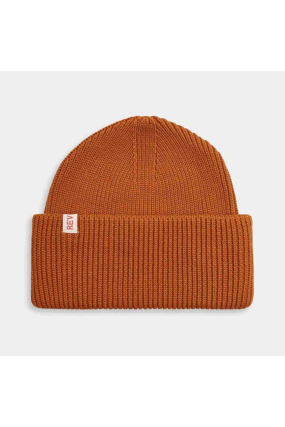 Mütze Big Fold Up Beanie Darkorange Mütze RVLT Revolution 