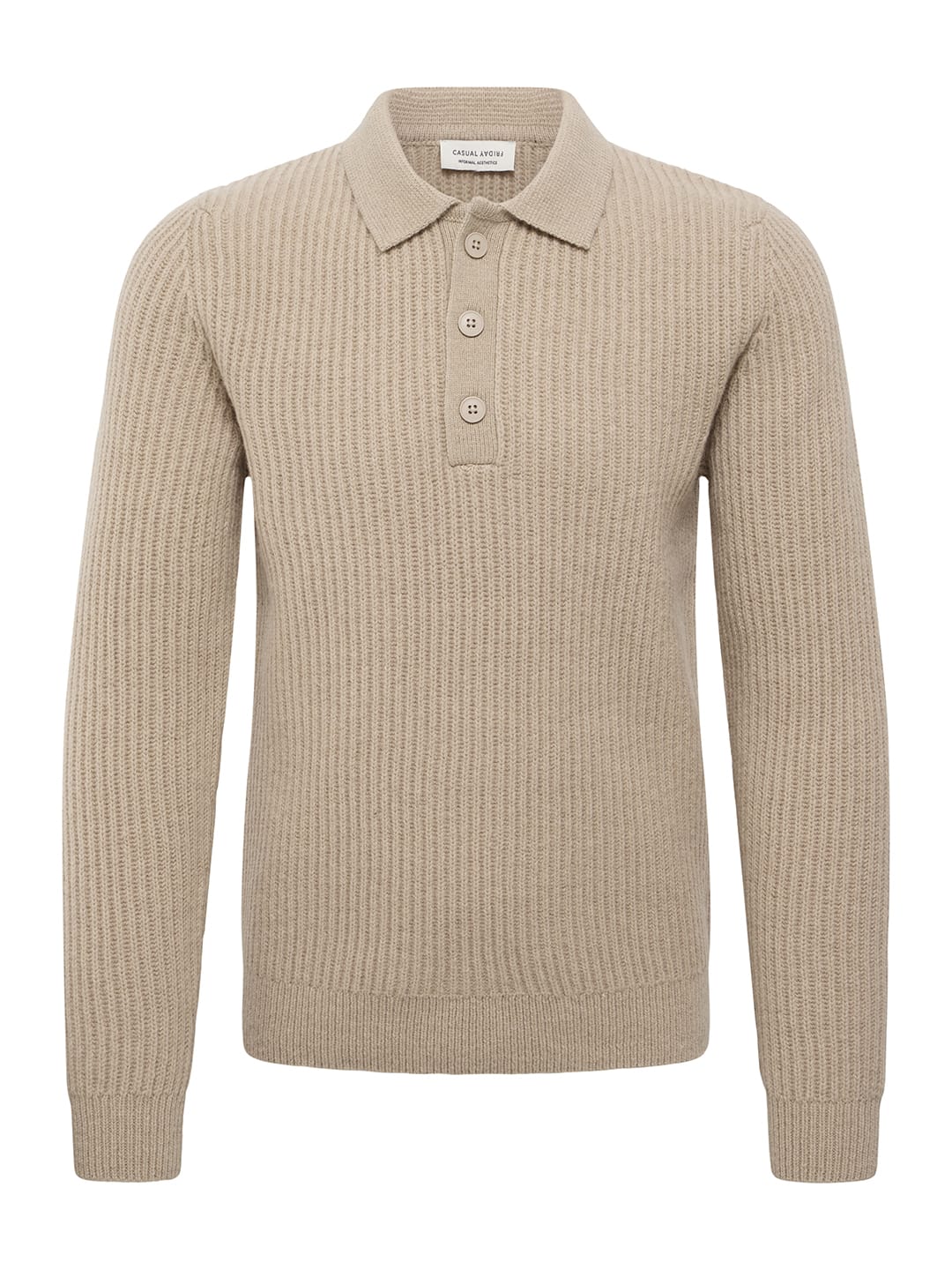 Pullover CFALBRET 0335 POLO KNIT Pure Cashmere Pullover Casual Friday 