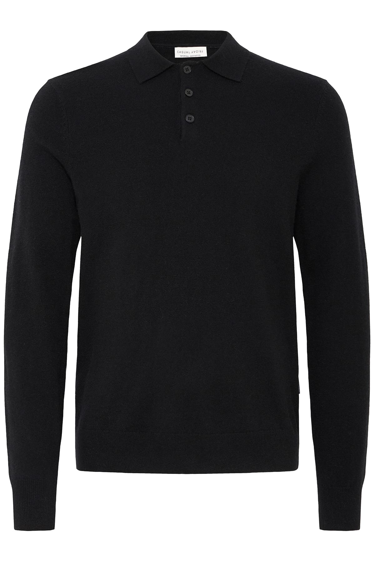Pullover CFALDO 0327 POLO KNIT Black Beauty Pullover Casual Friday 