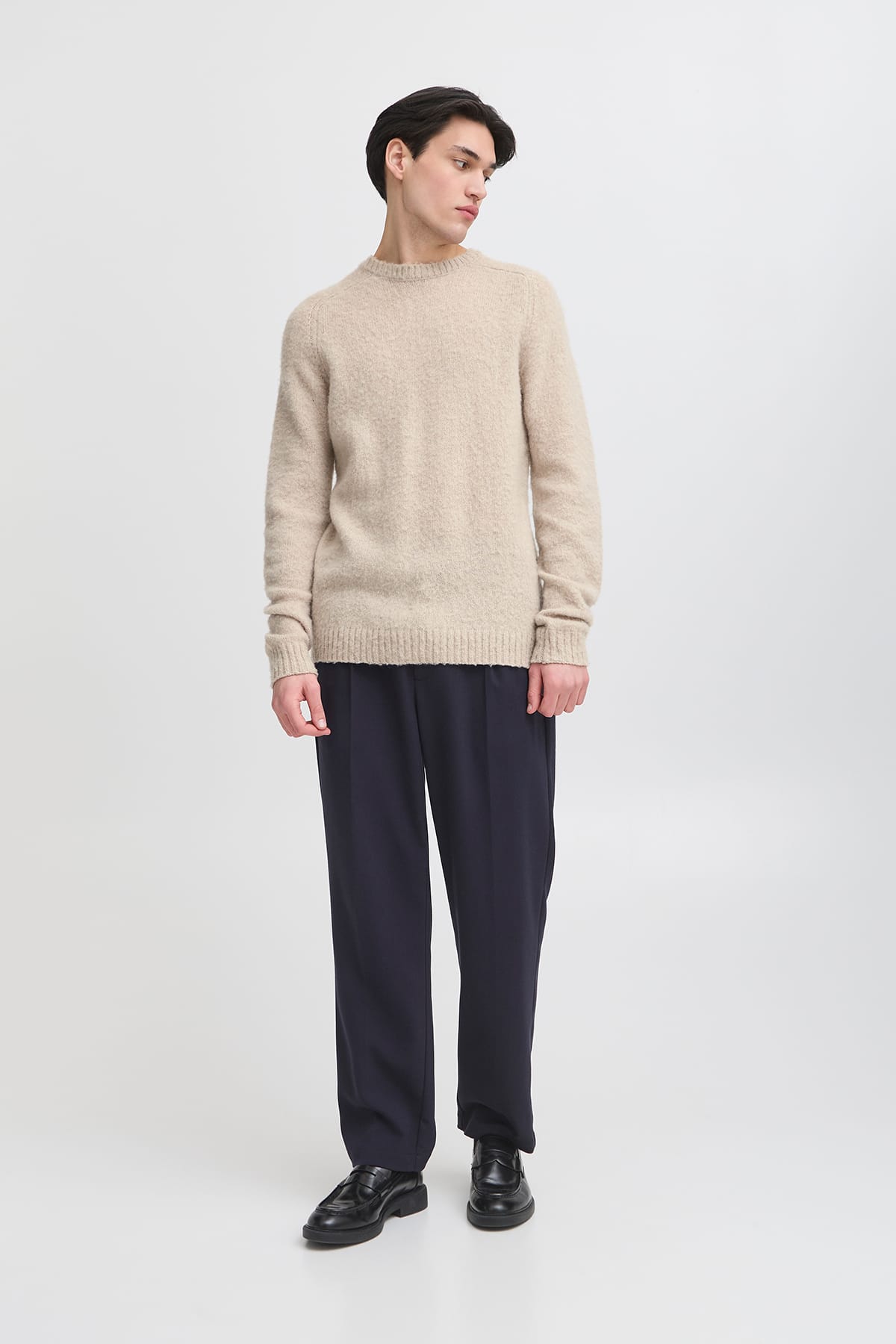 Pullover CFBERT brushed crew neck knit Silver Lining Pullover Casual Friday 