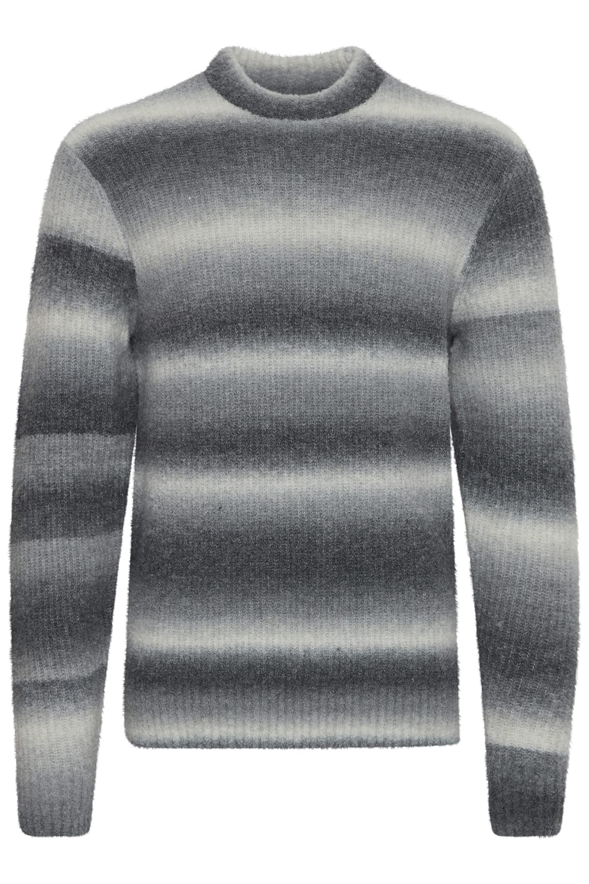 Pullover CFKarl shadow striped knit Pewter mix Pullover Casual Friday 
