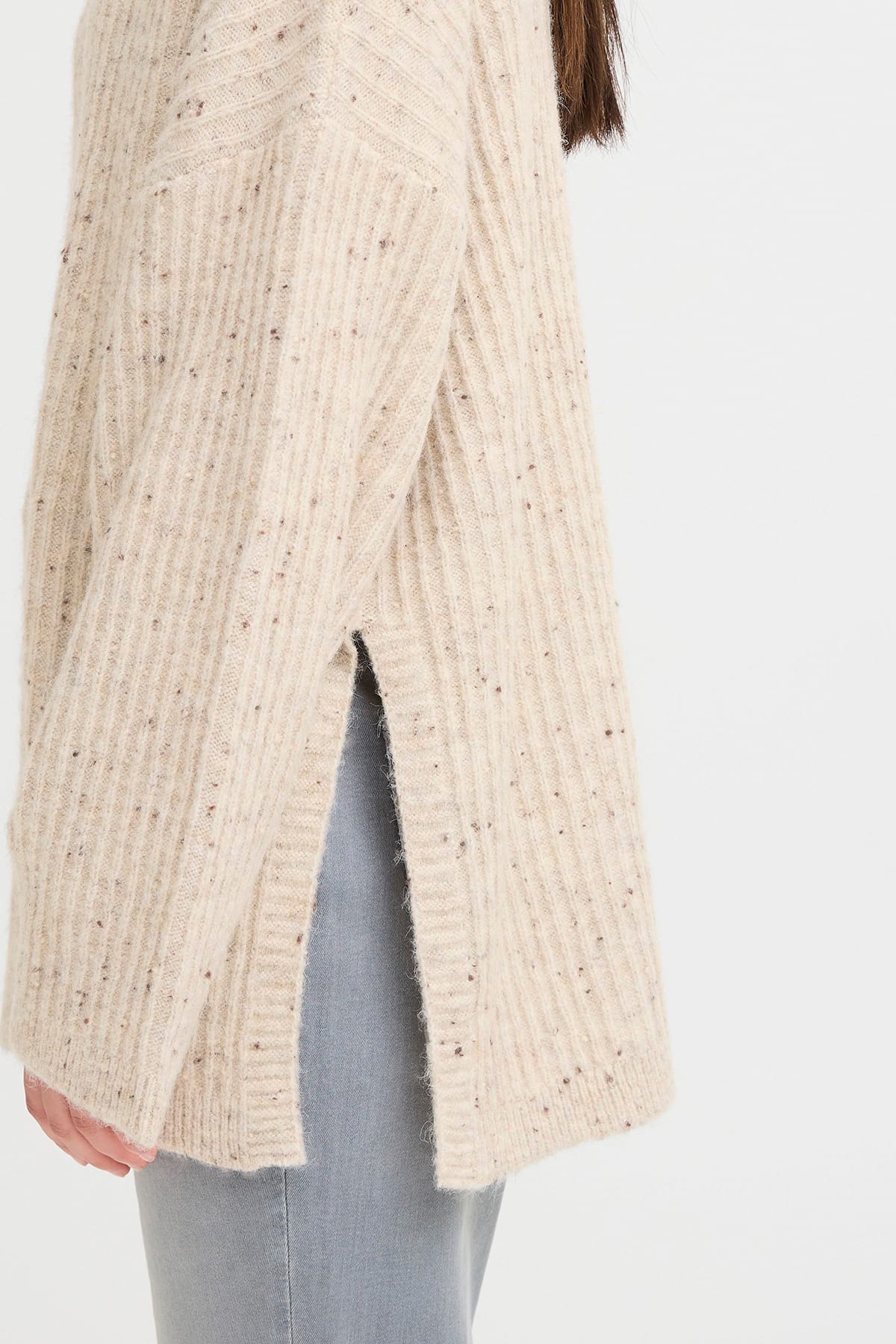 Pullover IHDREWS LS Oatmeal Melange Pullover ICHI 