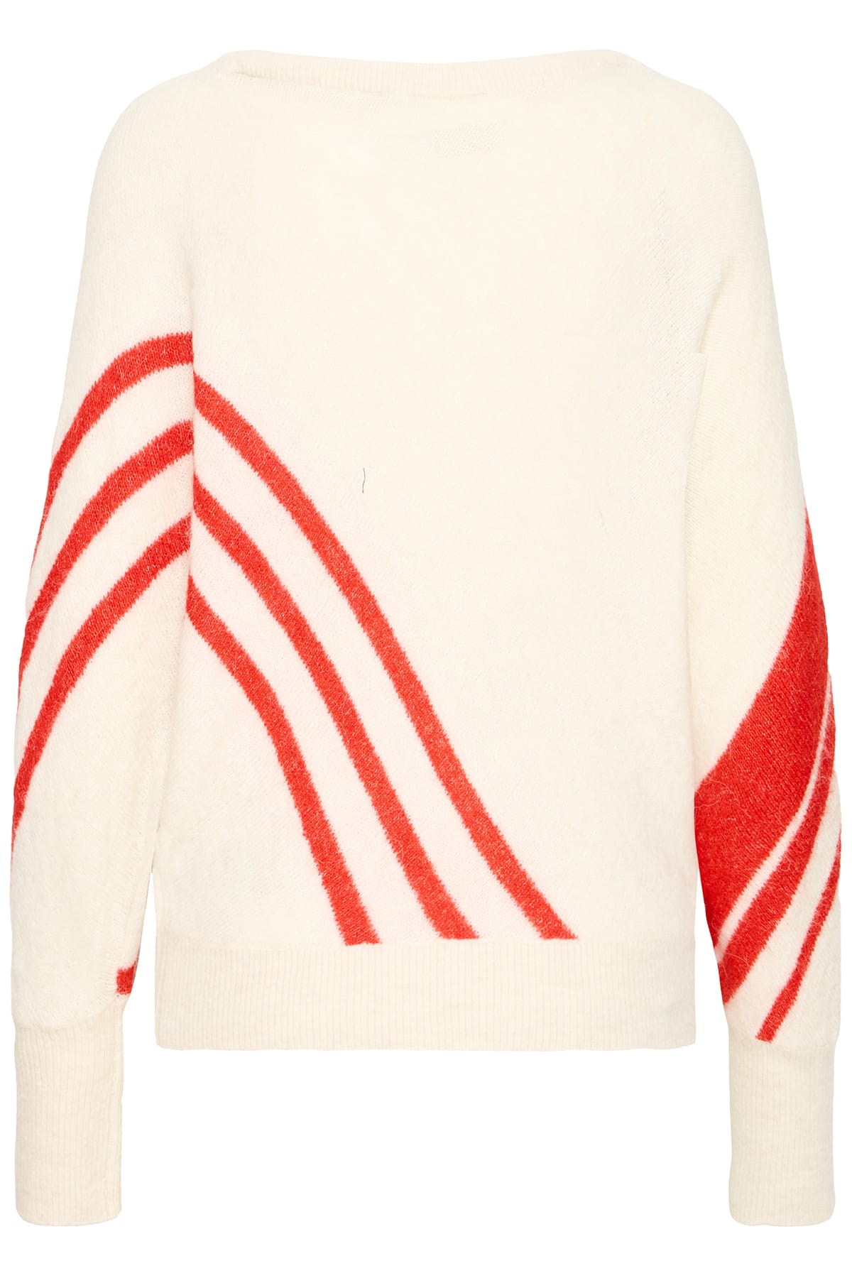 Pullover IHKAMARA LS18 CLOUD WITH FIERY RED Pullover ICHI 