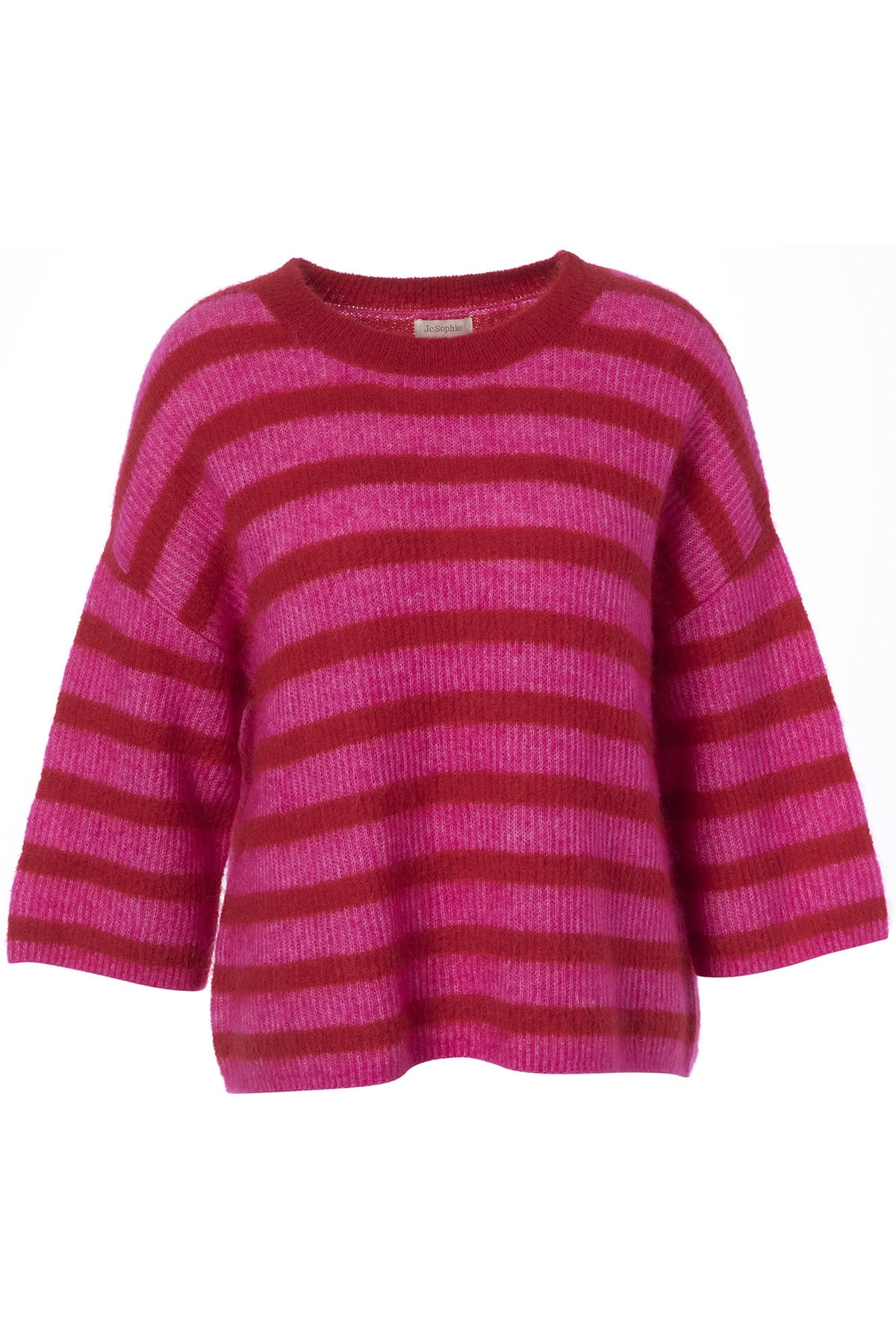 Pullover Lulu Magenta/red stripes Pullover JC Sophie 