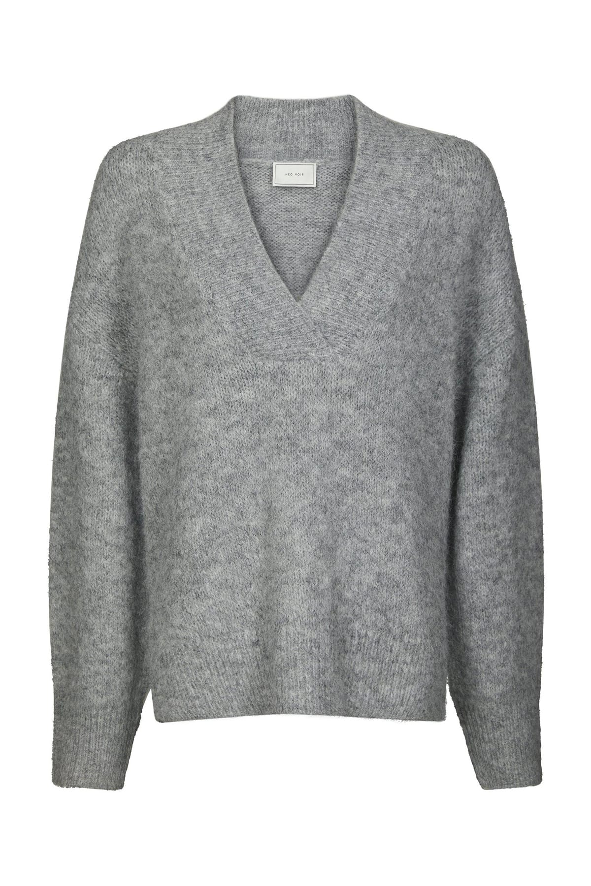 Pullover Melli Fluffy Knit Grey melange Pullover Neo Noir 