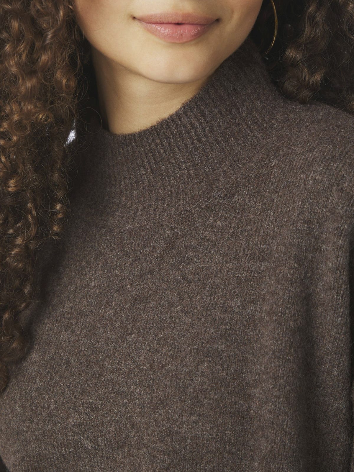Pullover Paulina Knit Brown Melange Pullover Neo Noir 