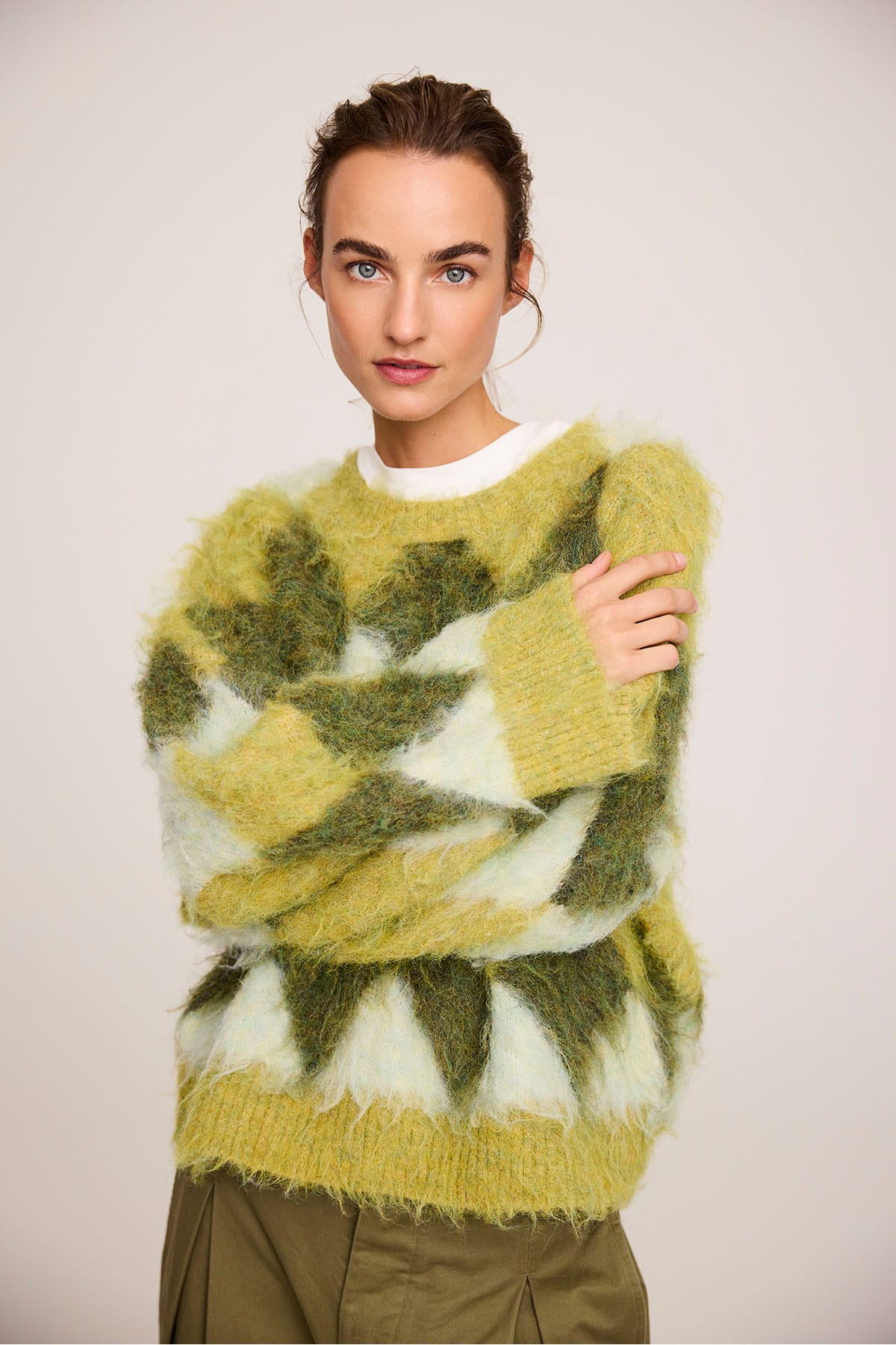 Pullover Phil Lime argyle Pullover JC Sophie 