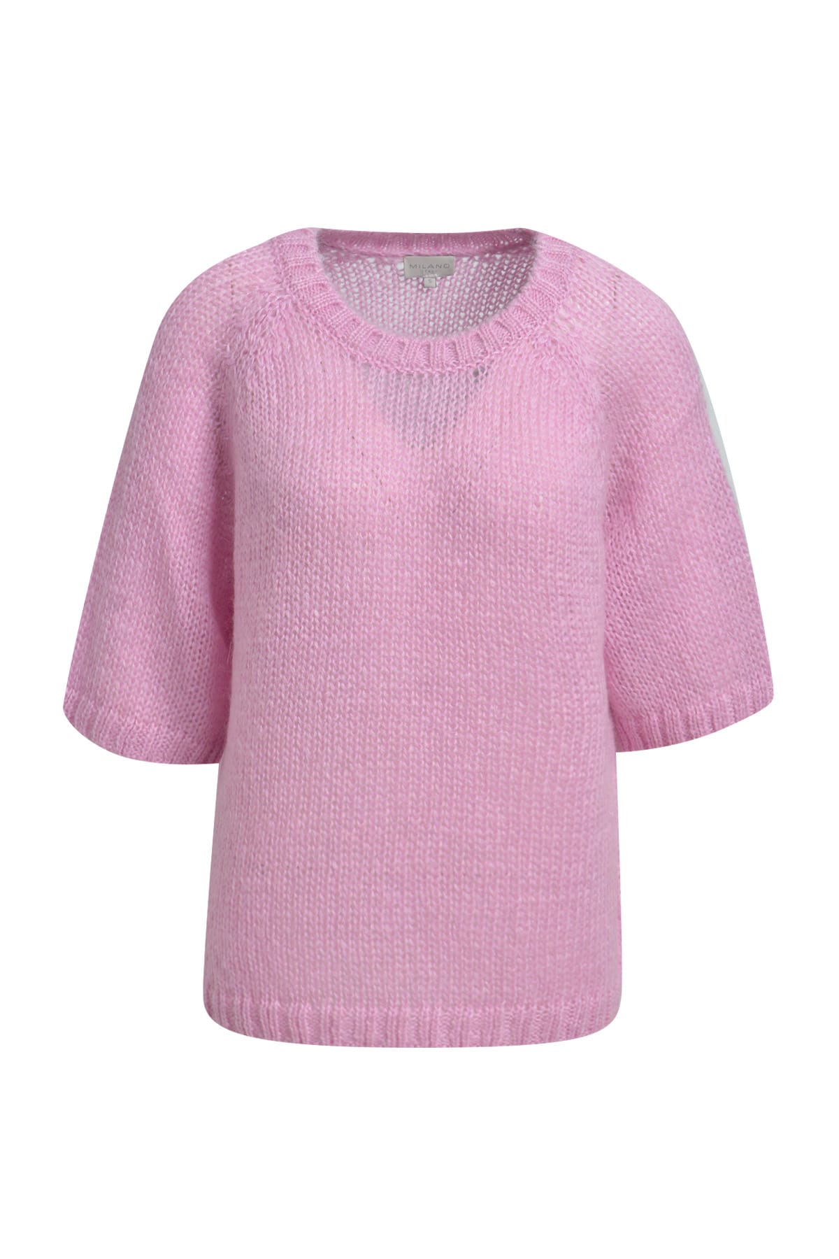 Pullover round neck raglan 1/2 sleeve rosé Pullover Milano 