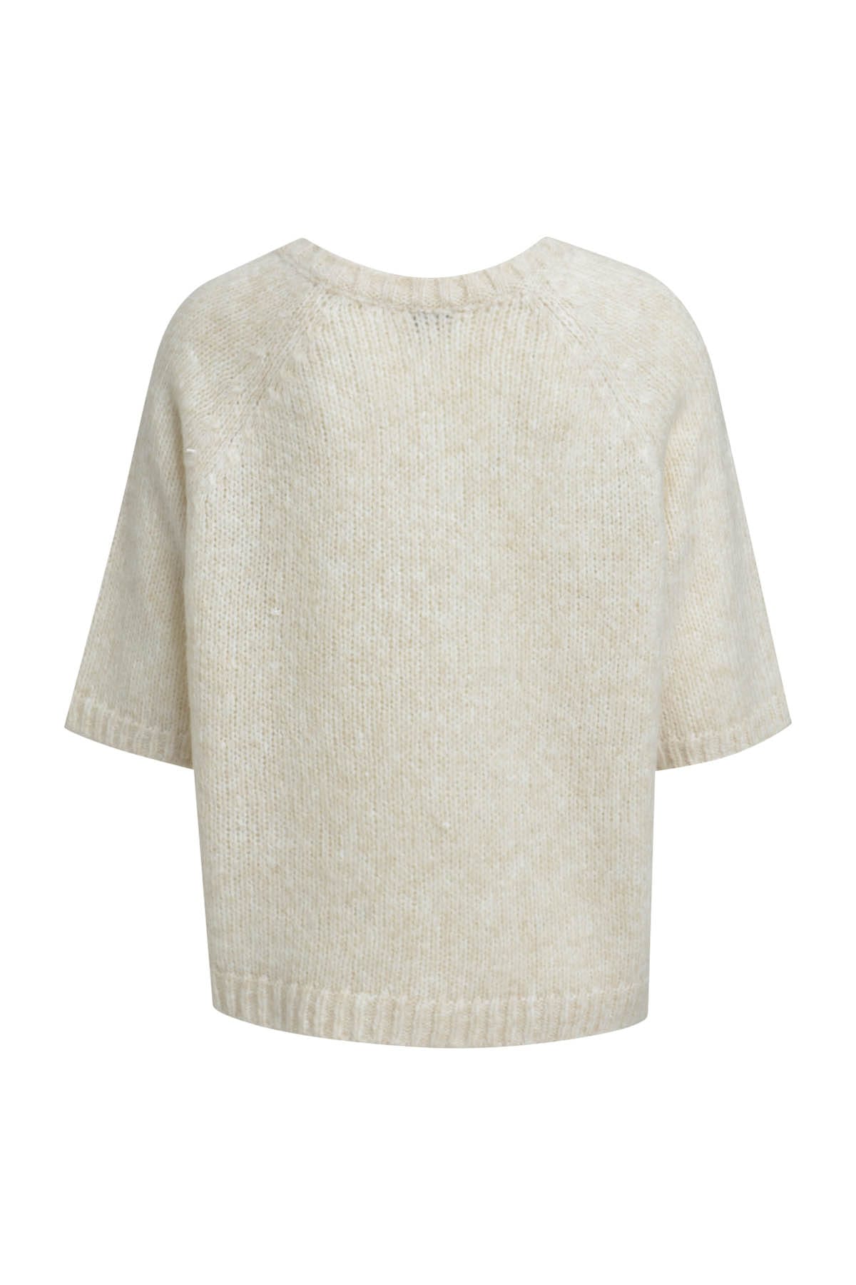 Pullover v-neck raglan 1/2 sleeve offwhite Pullover Milano 