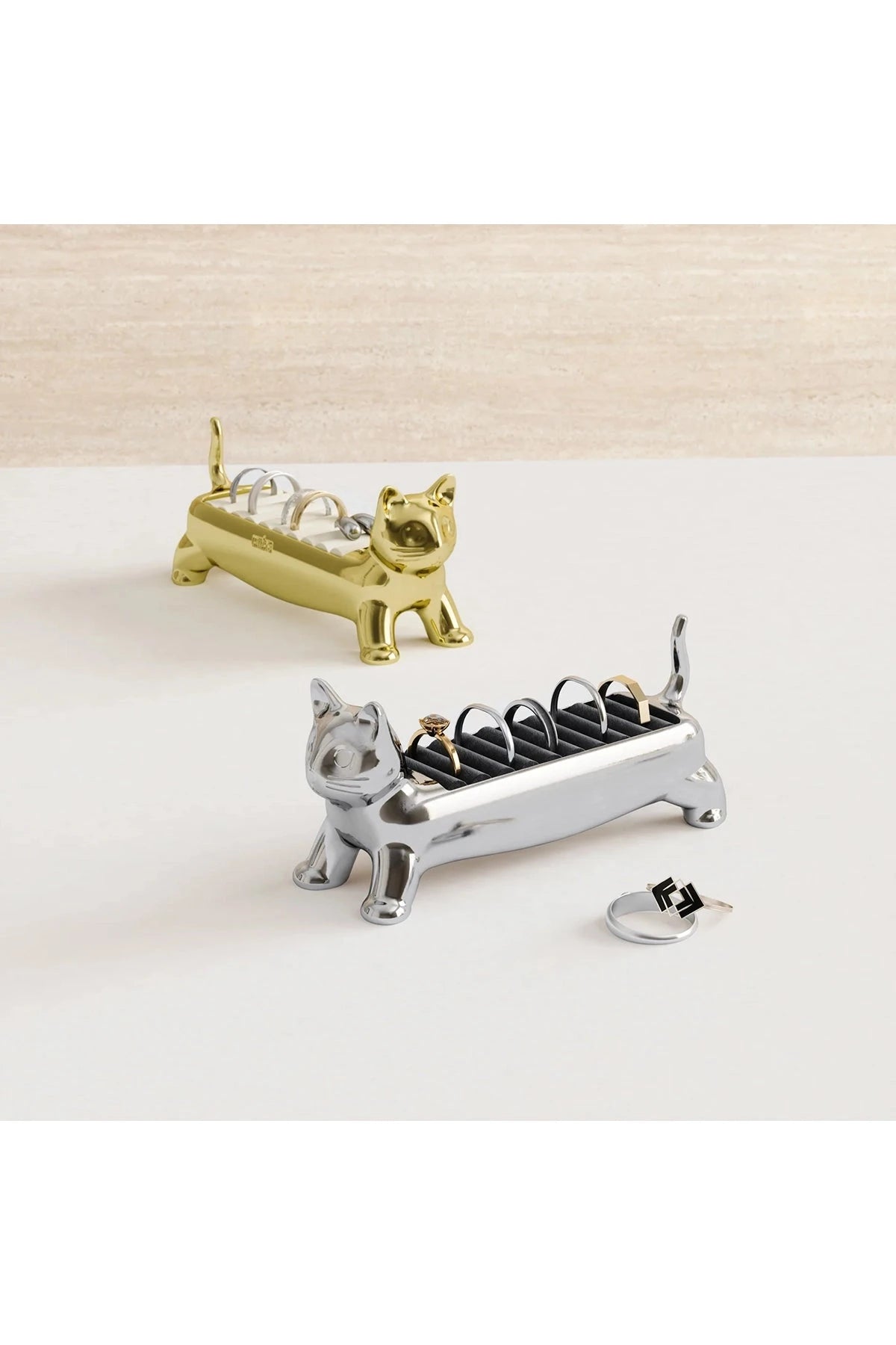 Ringhalter ALI CAT RING HOLDER CHROME Ringhalter Umbra 