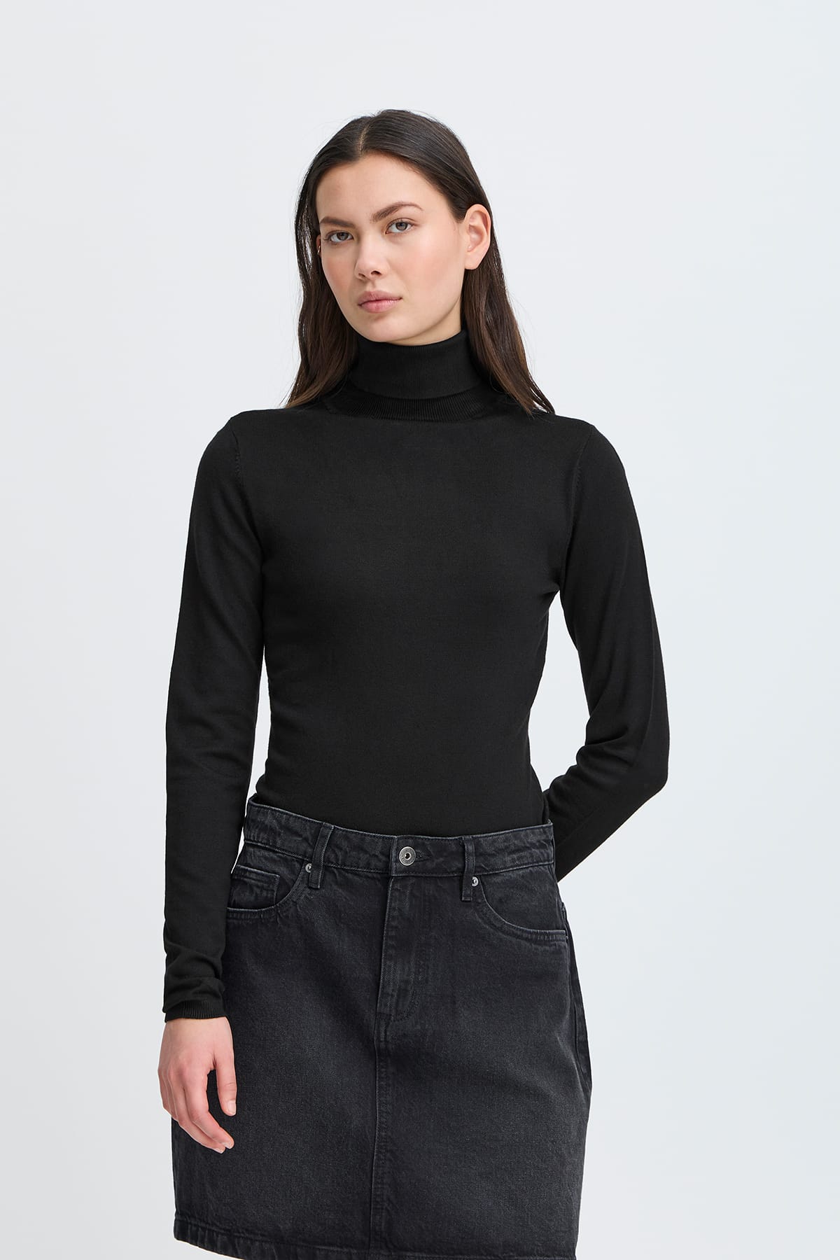 Rollkragenpullover IHMAFA RN Black Rollkragenpullover ICHI 