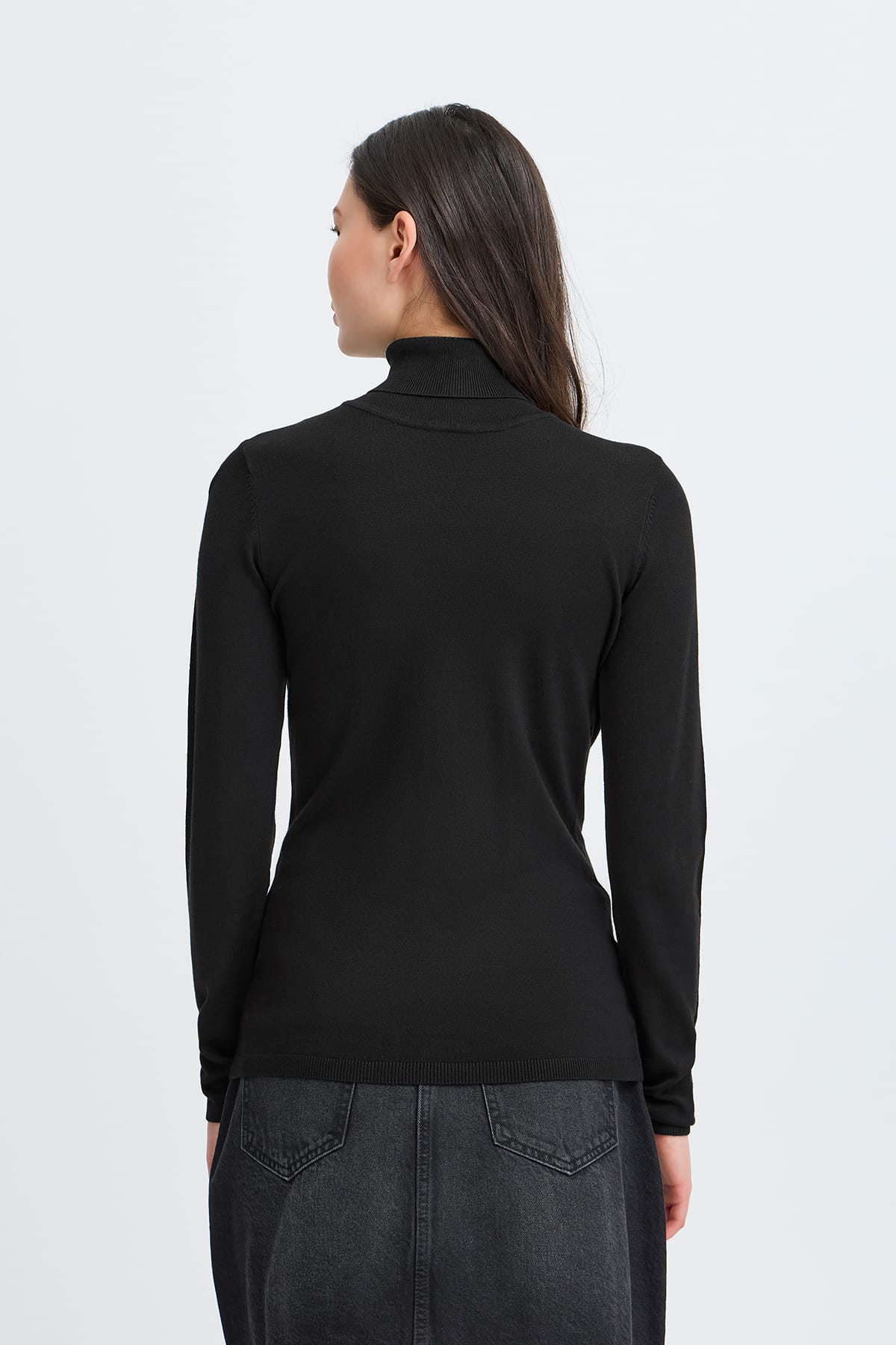Rollkragenpullover IHMAFA RN Black Rollkragenpullover ICHI 