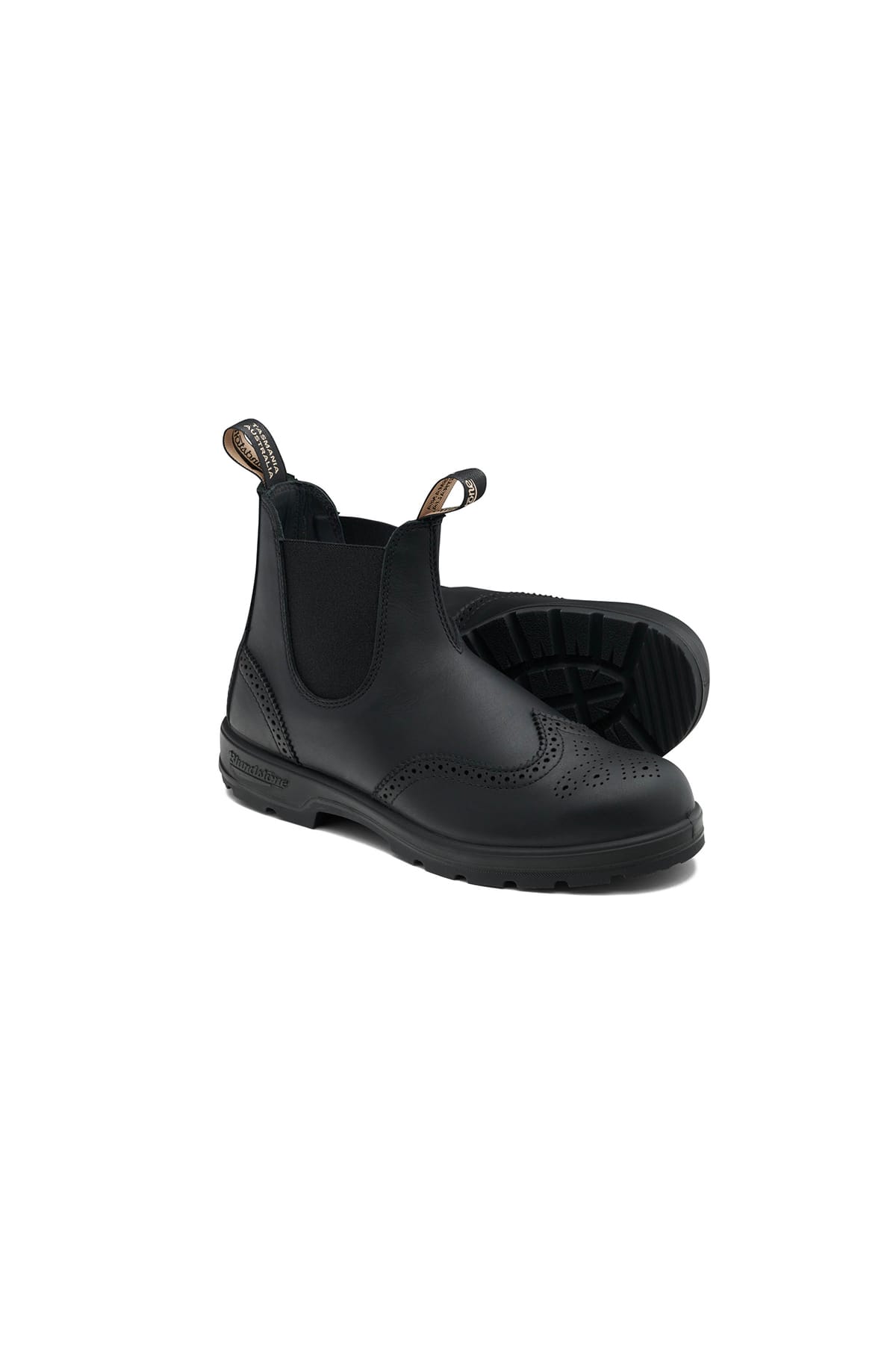Schuhe Blundstone 2443 Brogued Black Leather (Classics Series) Schwarz Schuhe Blundstone 