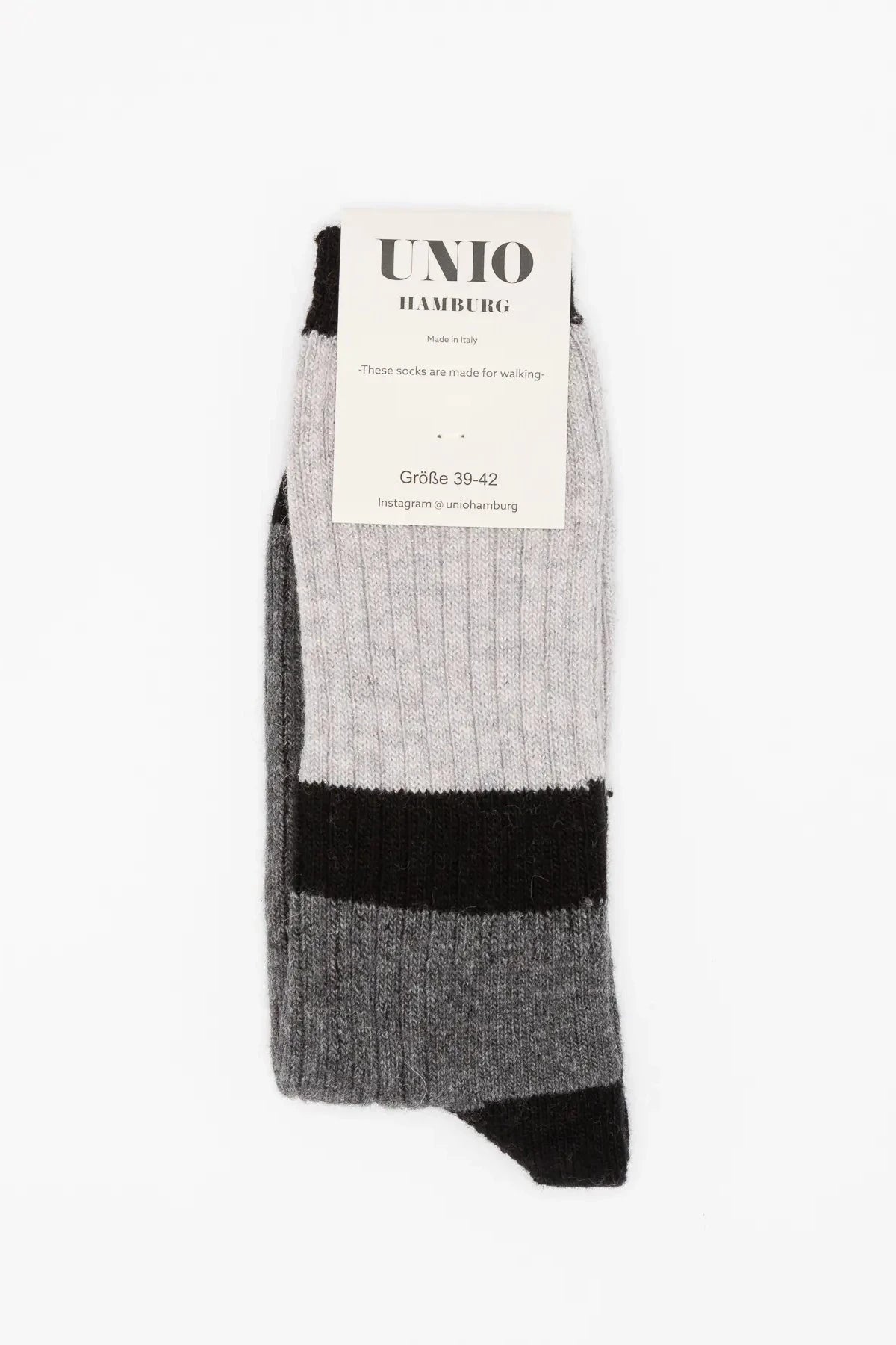 Socken CALM GLITZI black - grey Col.8 Socken UNIO Hamburg 