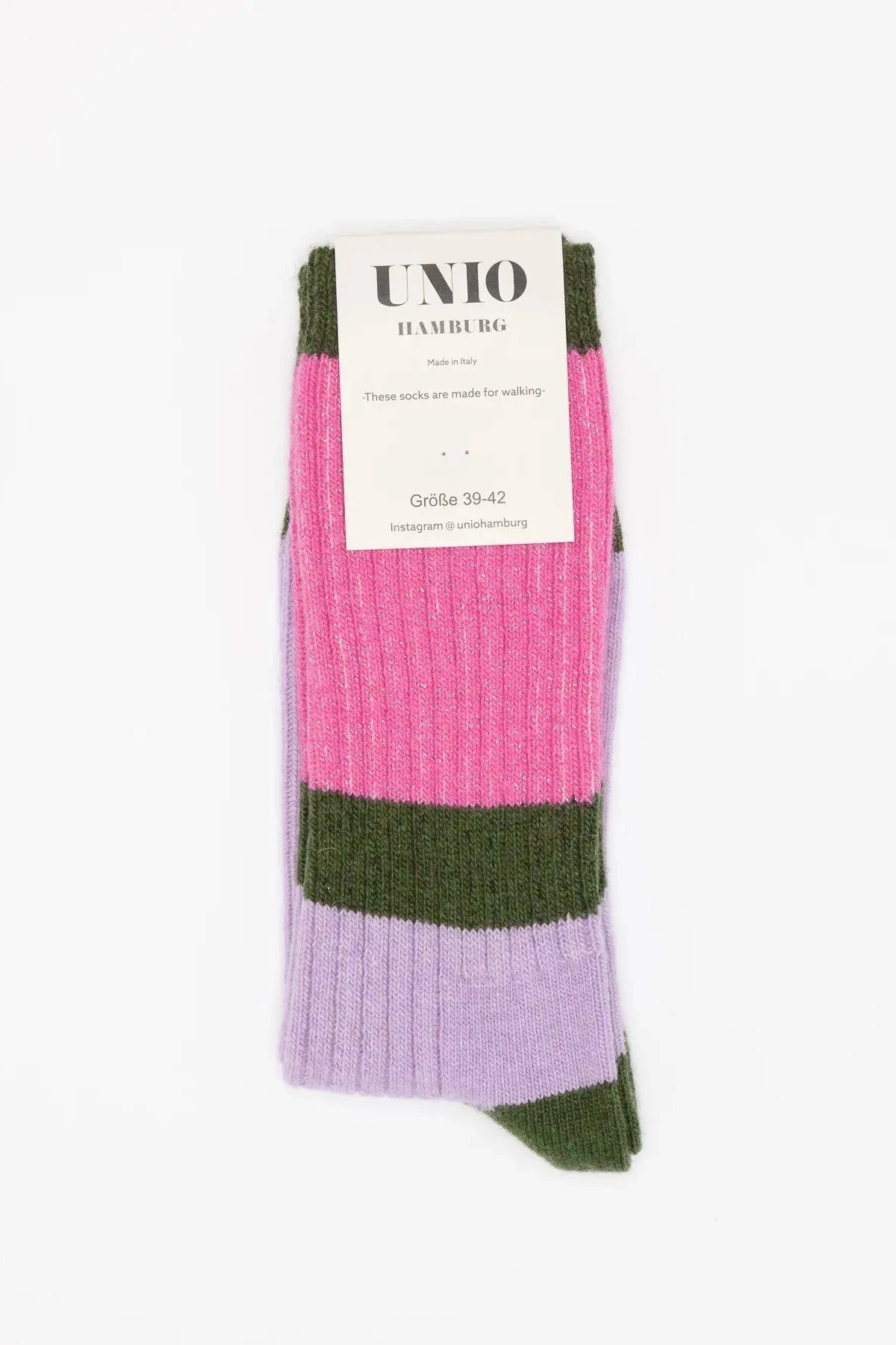 Socken CALM GLITZI khaki - barbie Col.9 Socken UNIO Hamburg 