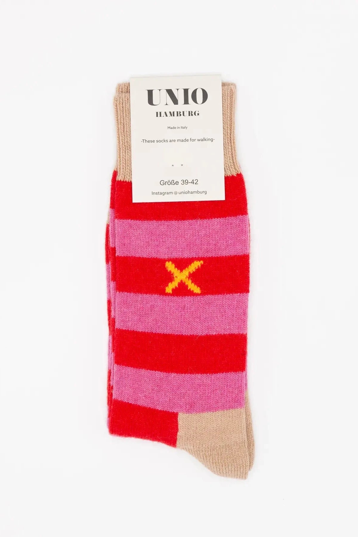 Socken COSY red - barbie Col.8 Socken UNIO Hamburg 