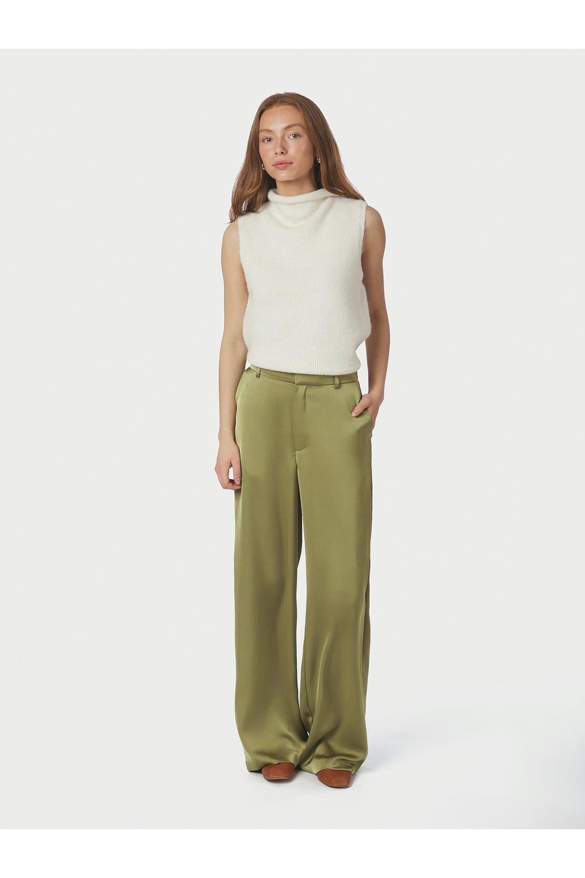 Strick Top Odelia Knit Top Off White Strick Top Neo Noir 