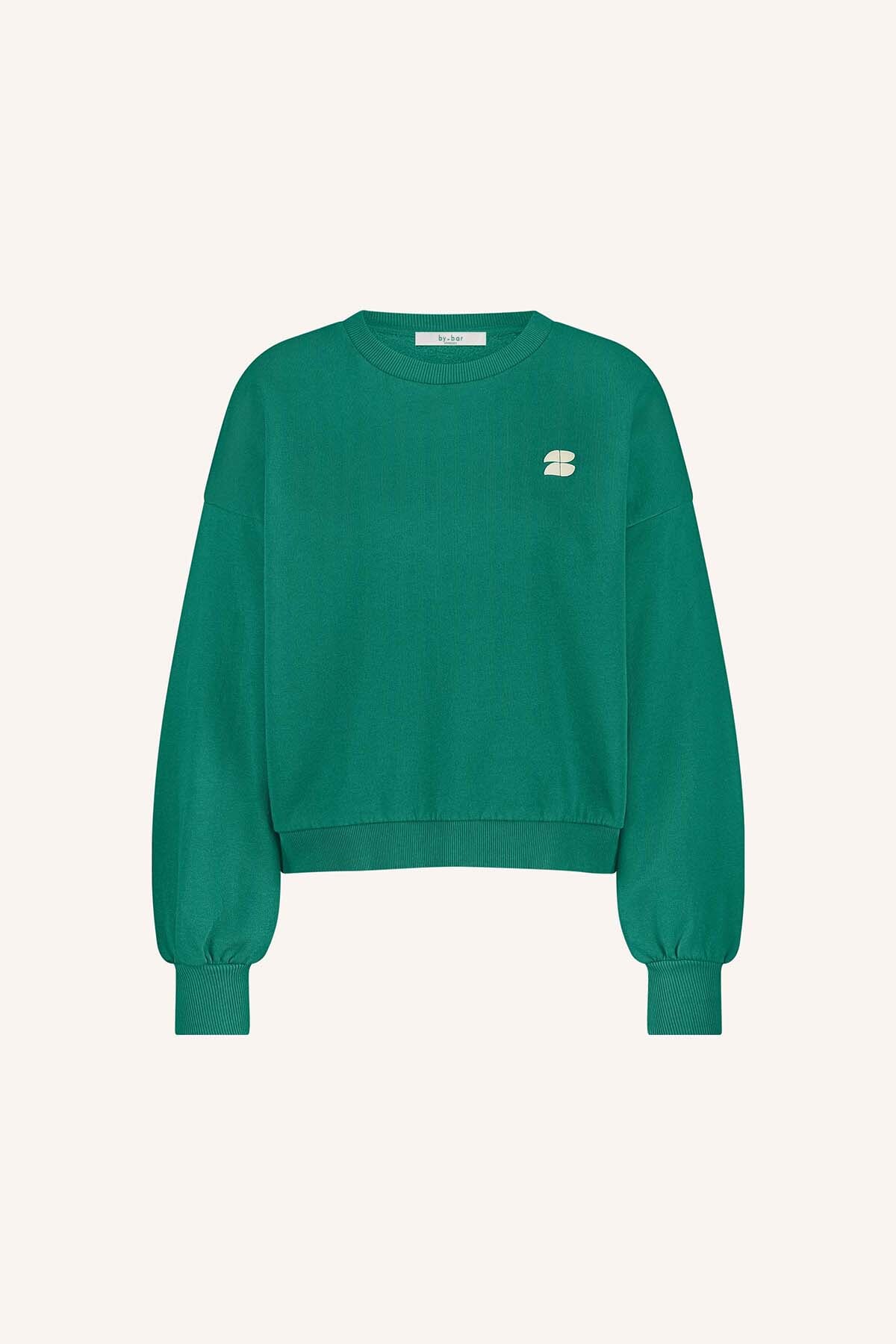 Sweatshirt bibi dictionary big sweater peacock green Sweatshirt By Bar 