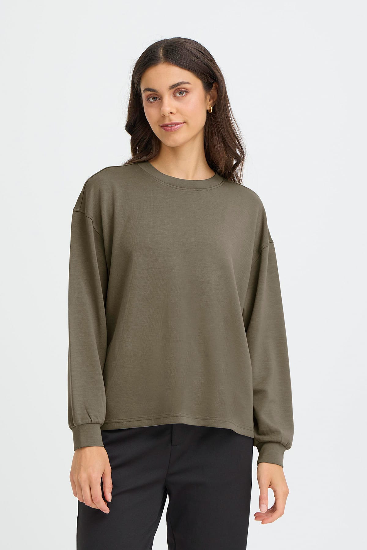 Sweatshirt FRAURORA PU 7 SMOKEY OLIVE Sweatshirt Fransa 