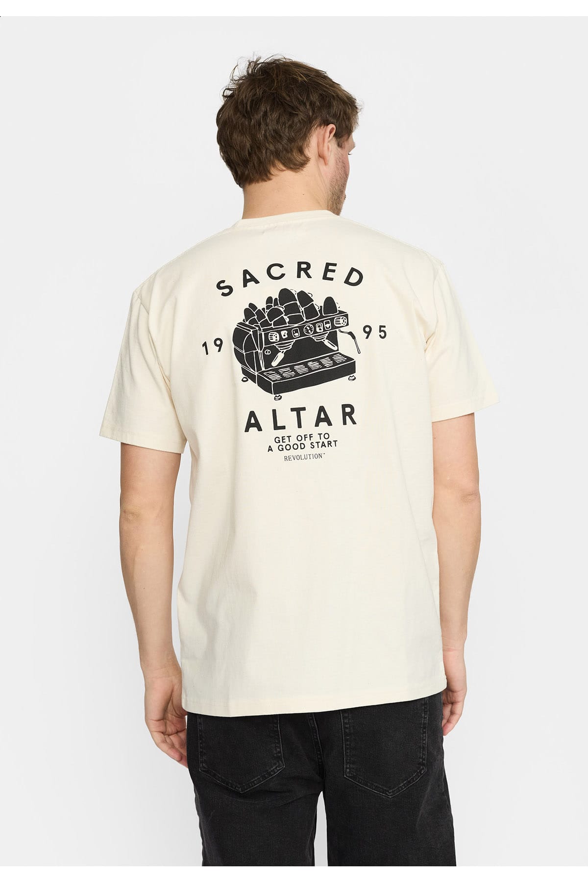 T-Shirt Application Offwhite T-Shirt RVLT Revolution 