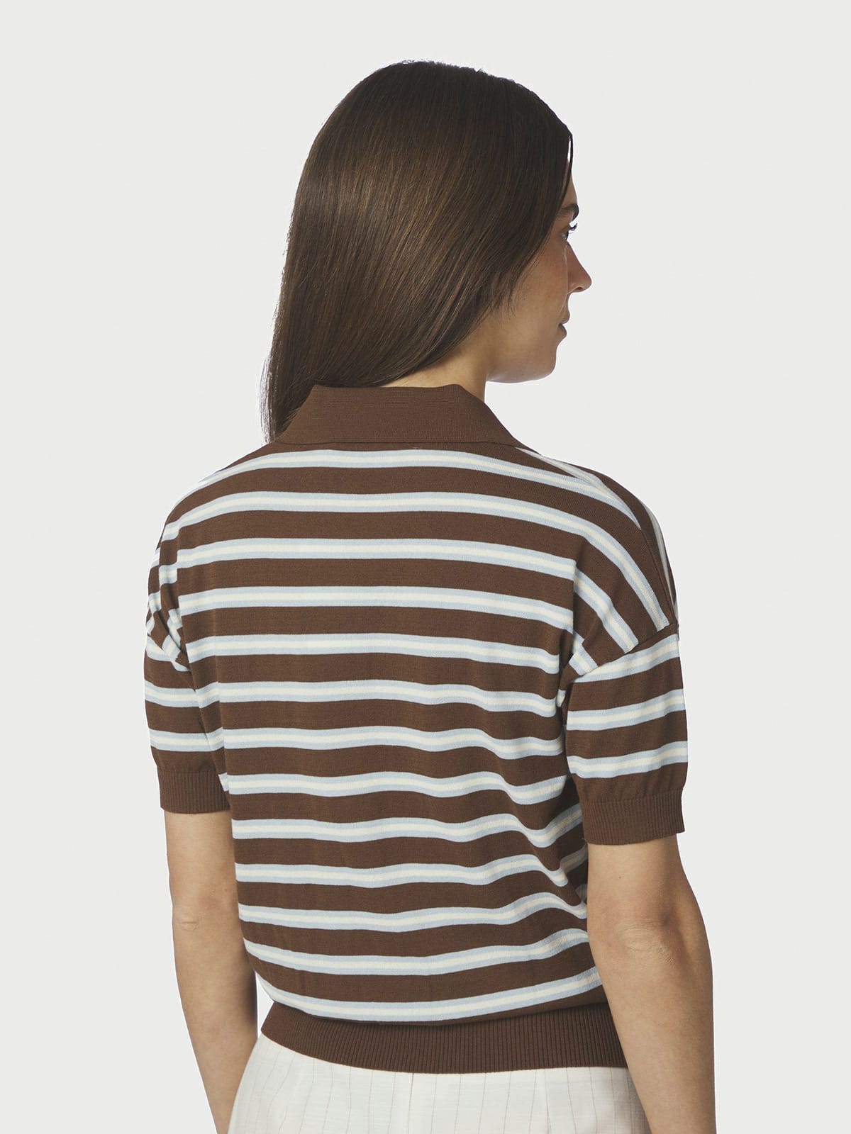 T-Shirt Emira Knit Polo Dark brown T-Shirt Neo Noir 