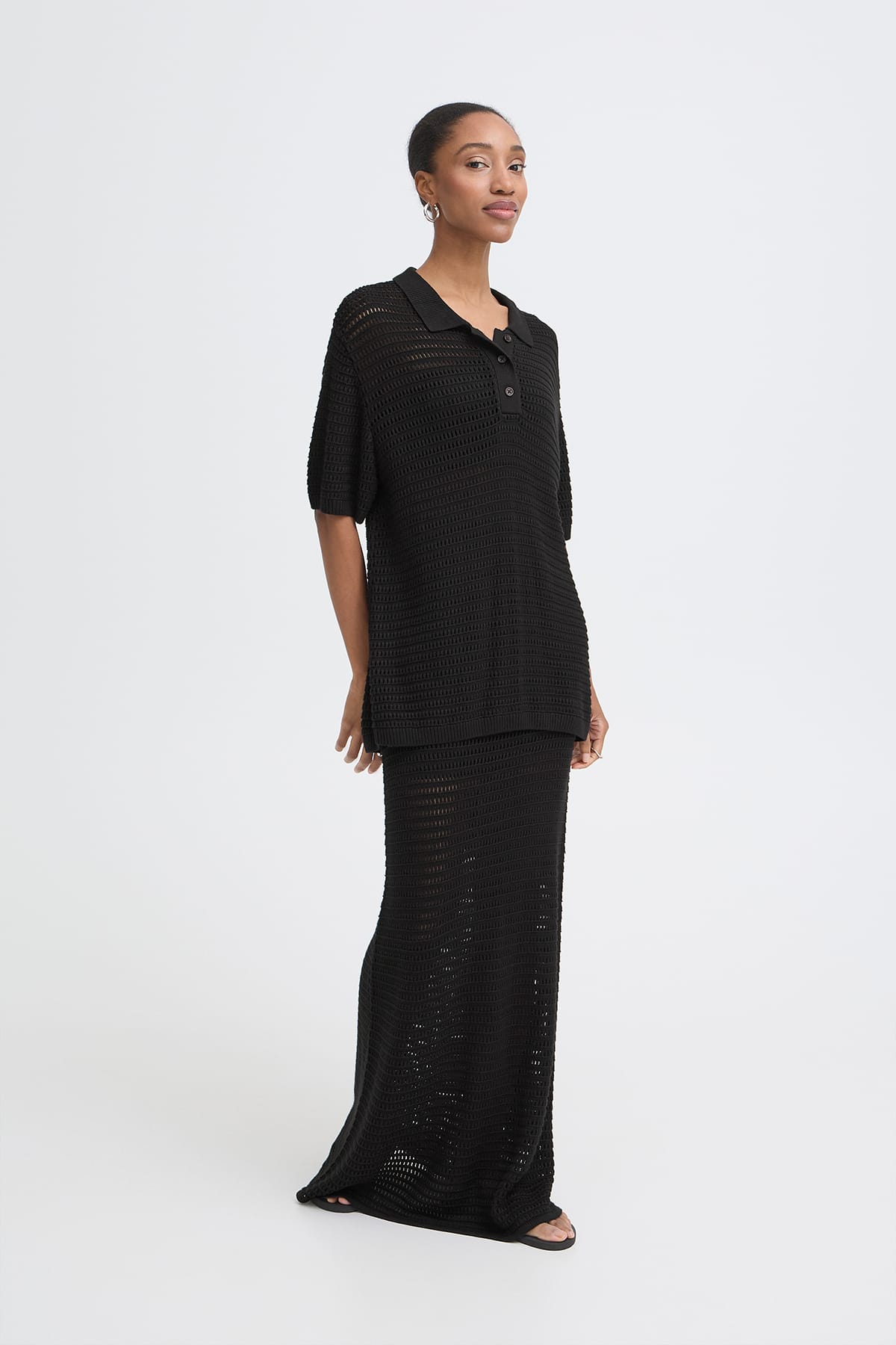 T-Shirt IHBETUES SS Black T-Shirt ICHI 