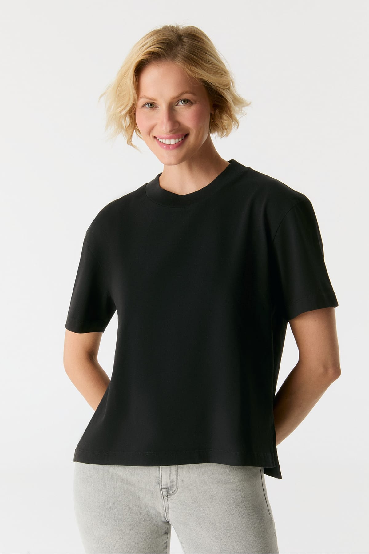 T-Shirt Lucia Black T-Shirt C.O.J - Cup of Joe Denim 
